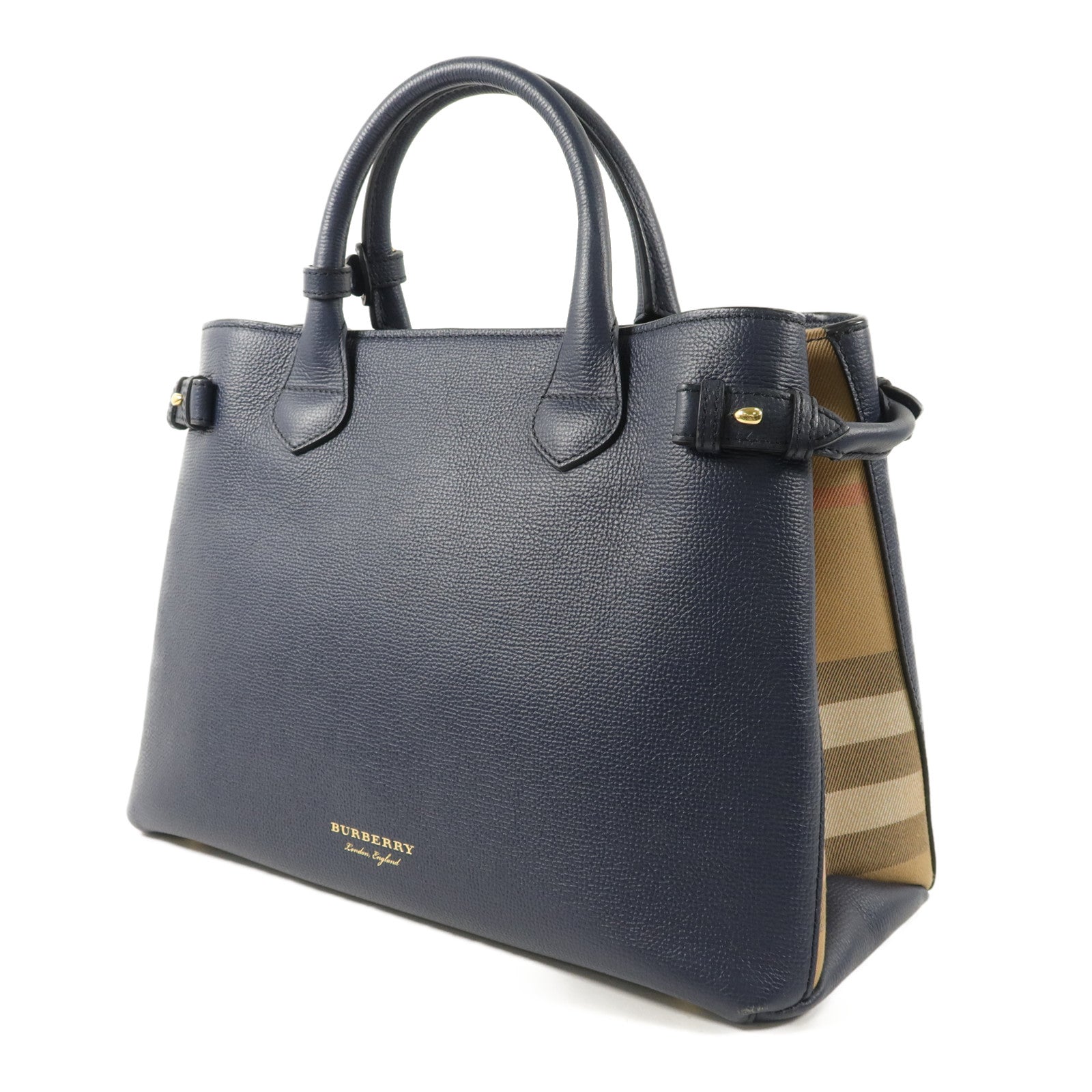 BURBERRY 牛皮皮革The Banner House手挽肩背兩用袋