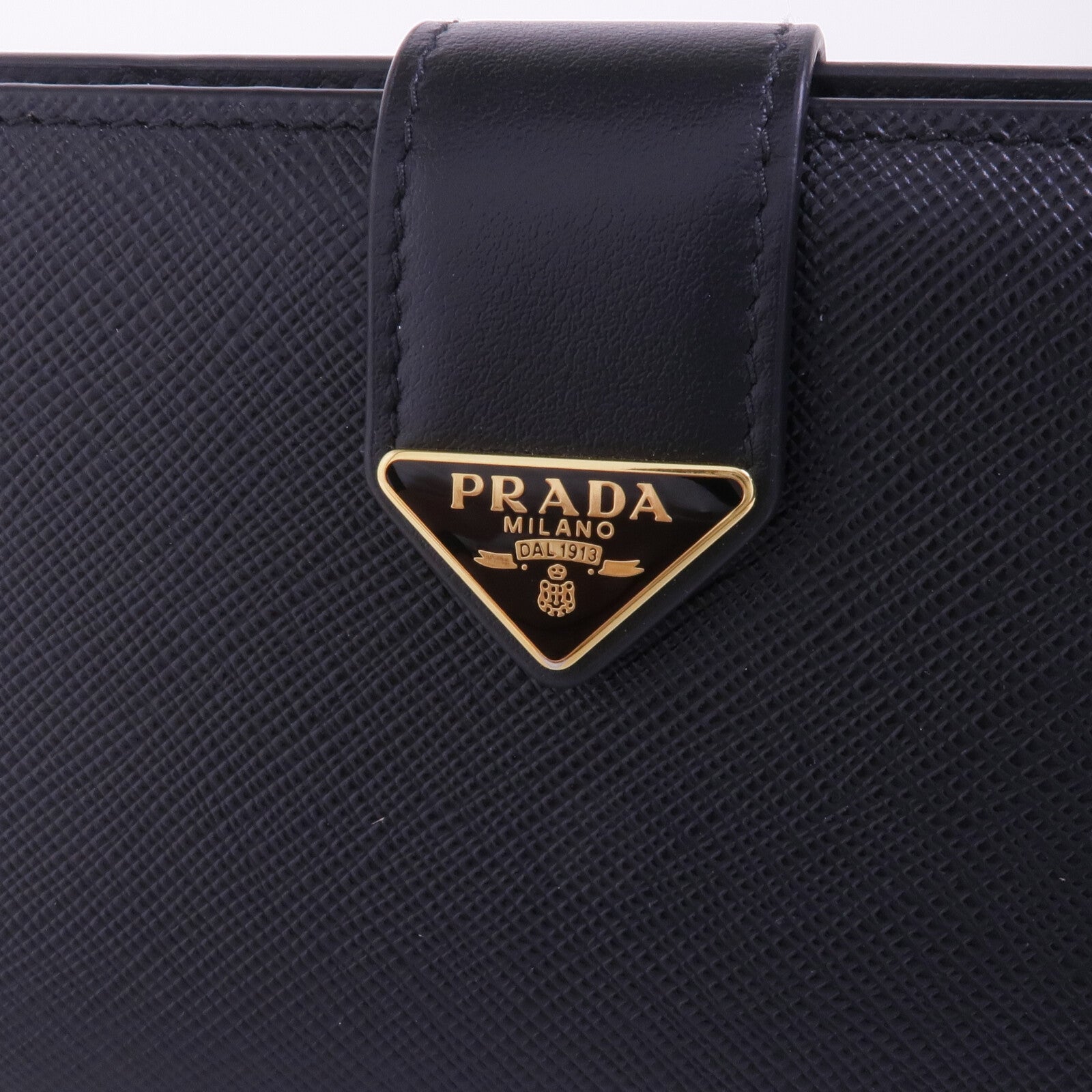 PRADA 牛皮皮革Long Wallet金扣長錢包