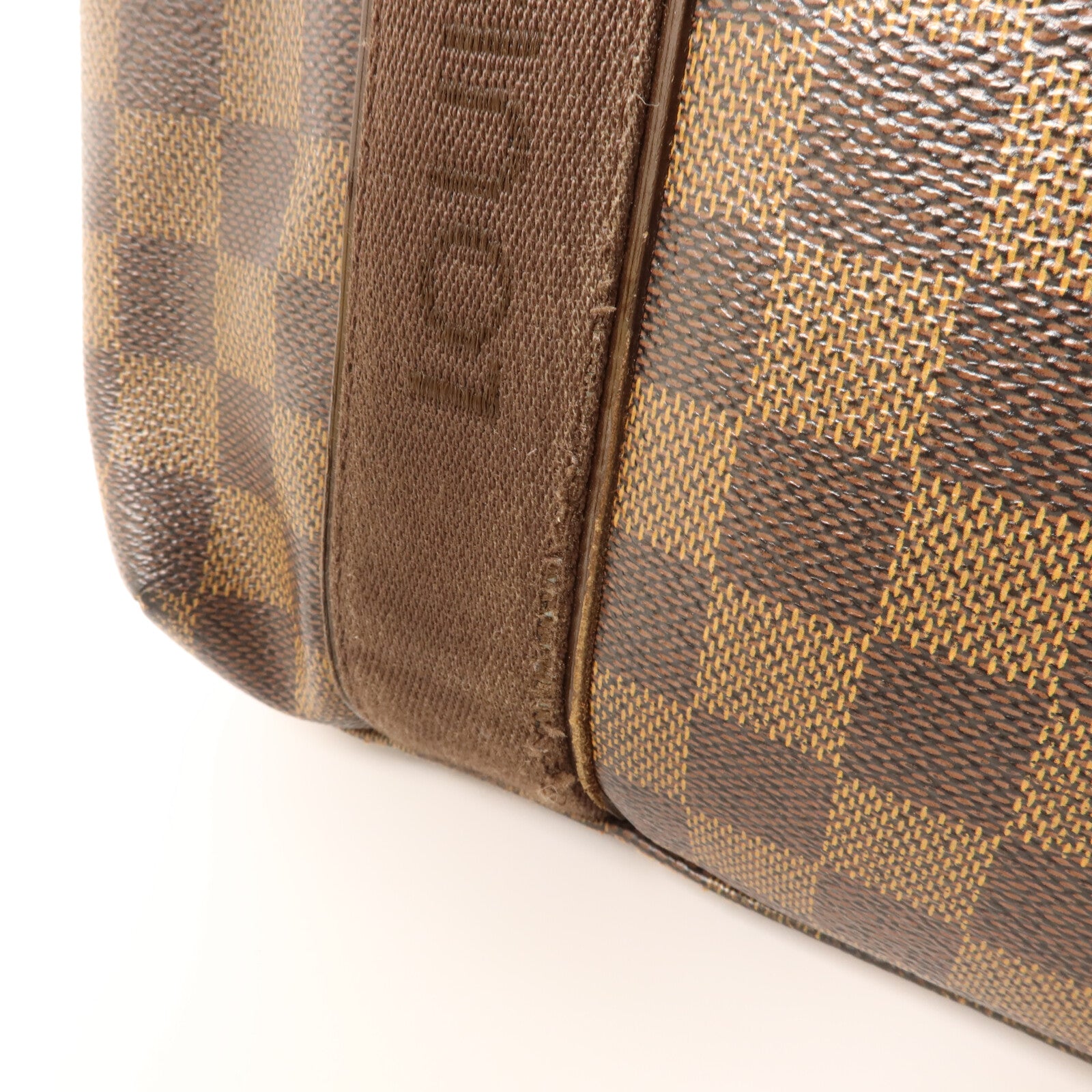 LOUIS VUITTON Damier Beaubourg金扣肩背袋棕色