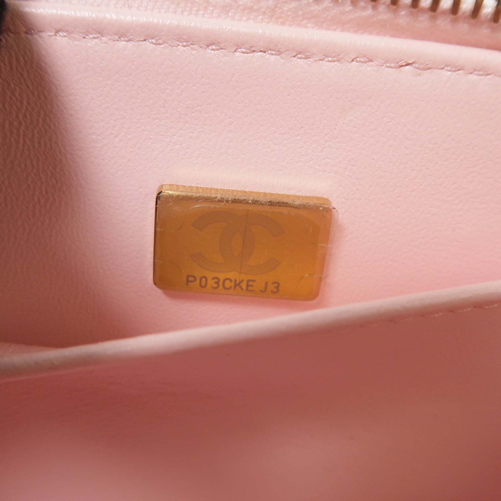 CHANEL 菱格Caviar皮革2 Way Shoulder金扣肩背袋粉紅色