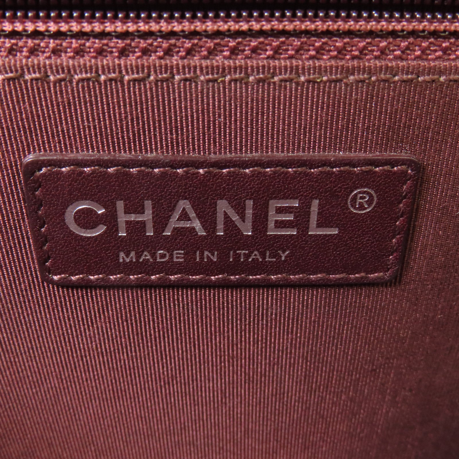 CHANEL 牛皮皮革Chain Shoulder Bag銀扣鏈帶肩背袋