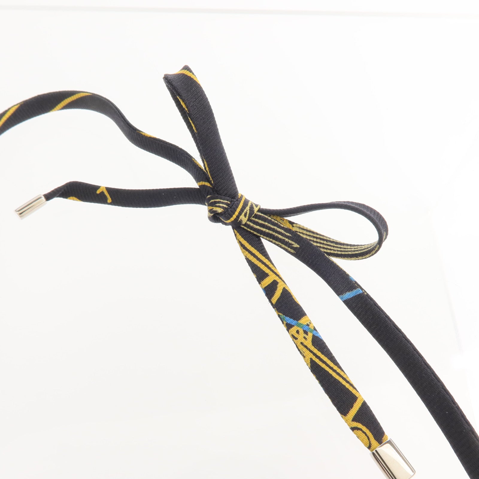 HERMES 【激減優惠】絲質Tourbillon Boot Motif Charm Twilly Ring項鍊