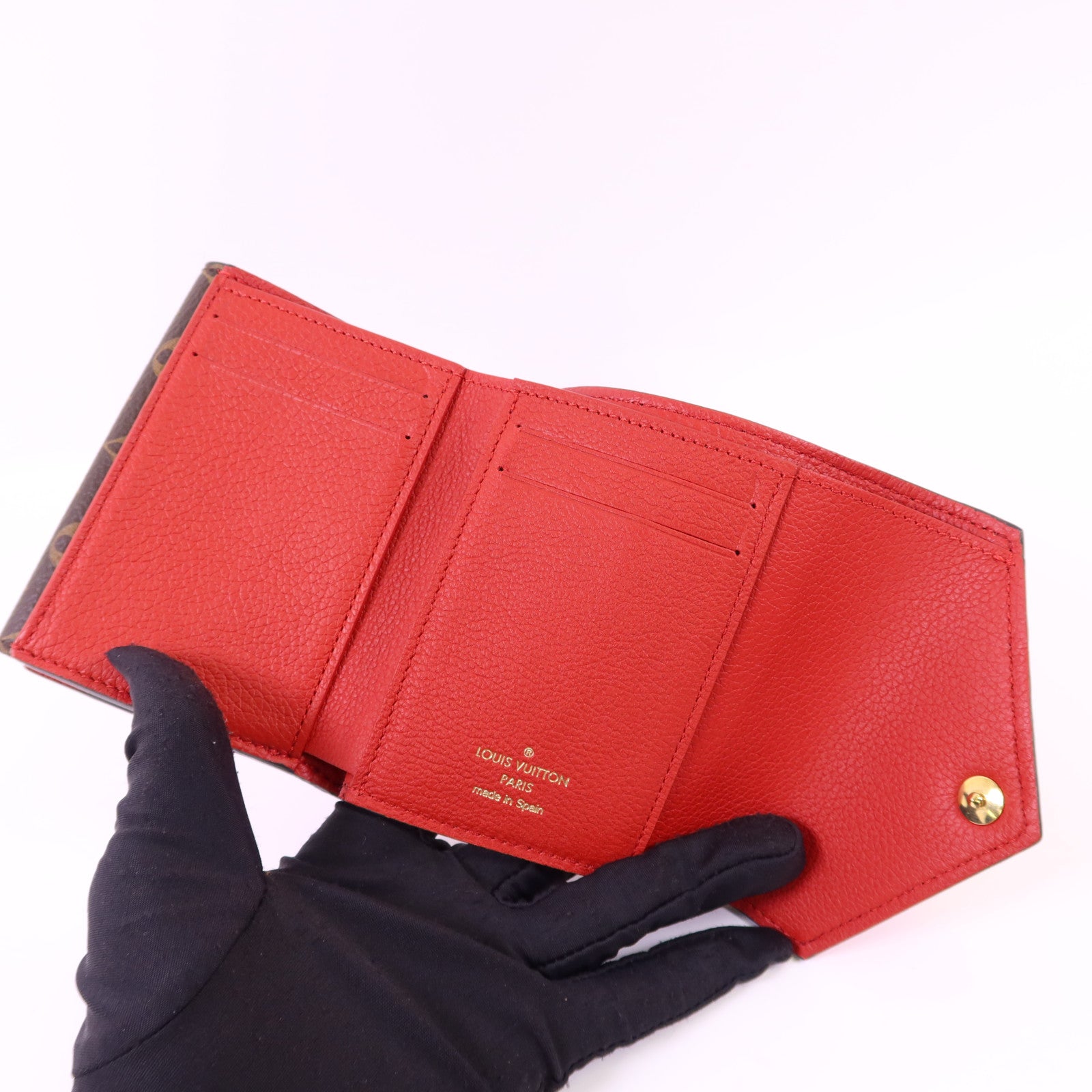 LOUIS VUITTON 【激減優惠】Monogram Double V Compact Wallet金扣錢包