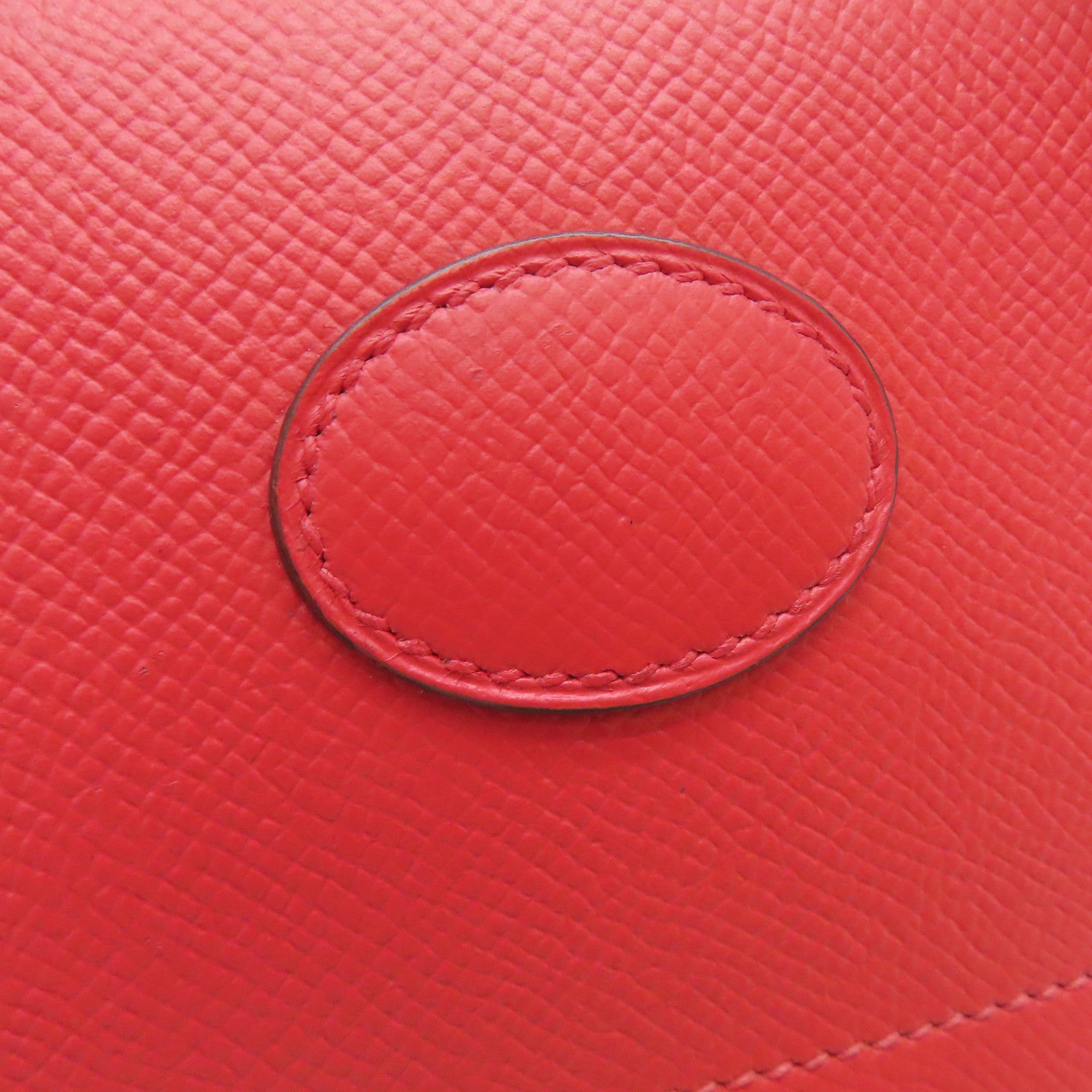 HERMES Epsom Leather Bolide 27 Silver Buckle Handle Shoulder Backpack Rose Jaipur/Red
