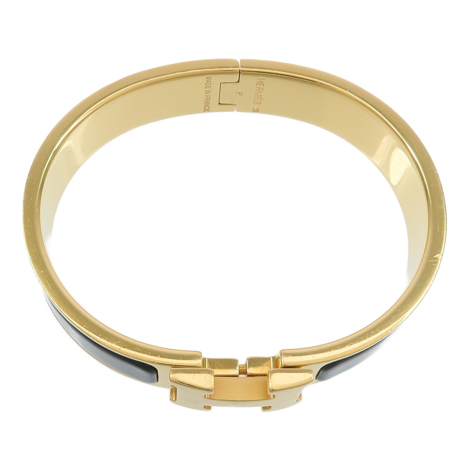 HERMES 琺瑯/金屬Clic H Bracelet手鐲