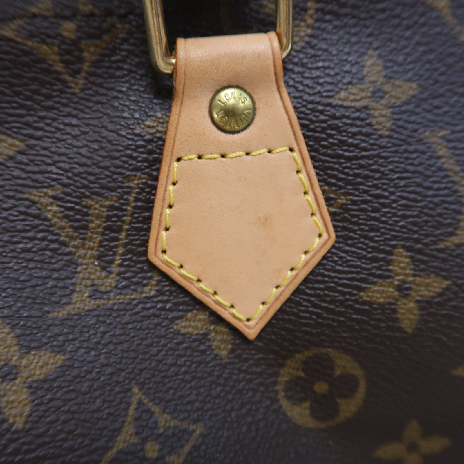 LOUIS VUITTON Monogram Speedy 25金扣手挽袋啡色