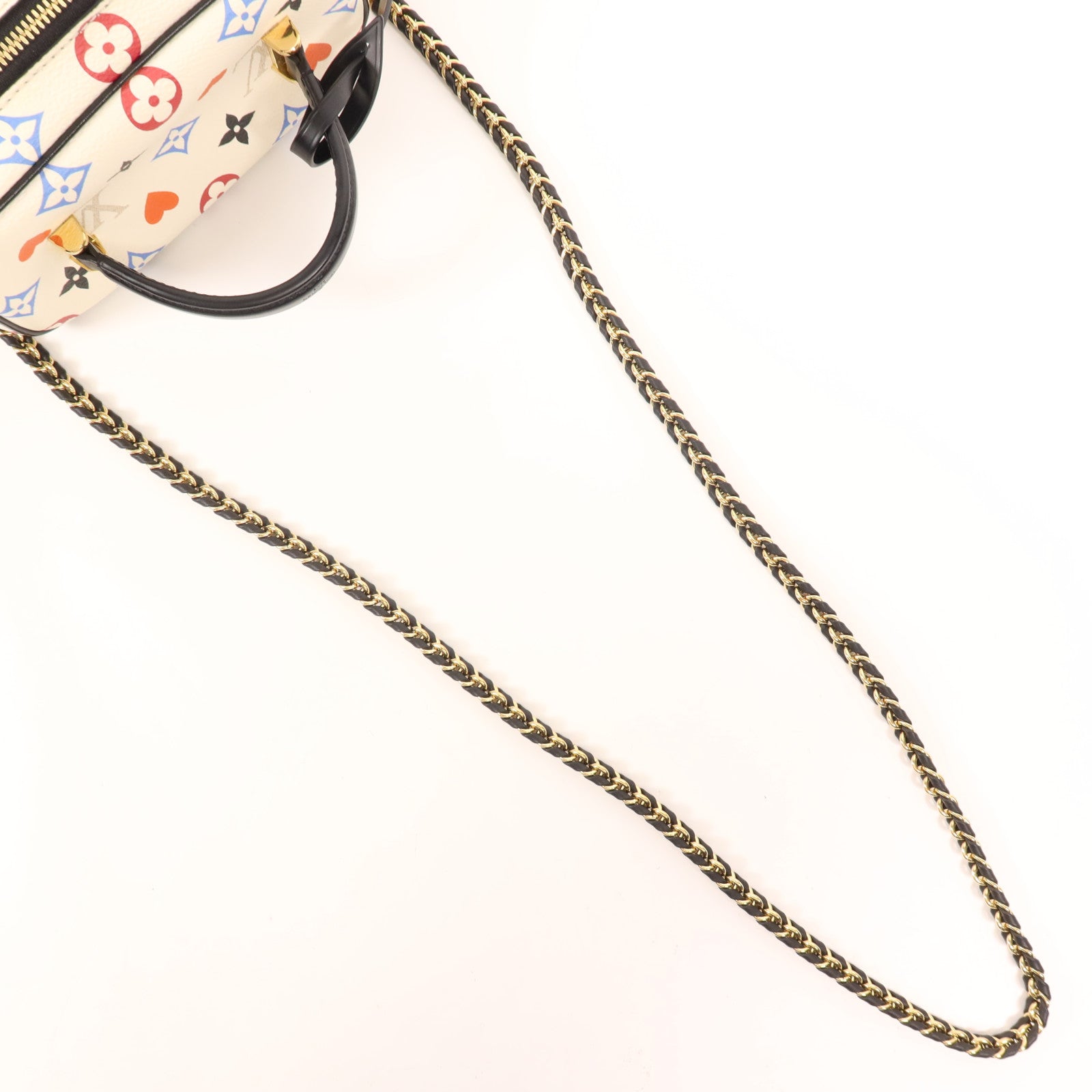 LOUIS VUITTON Monogram Game On Vanity PM金扣鏈帶手挽肩背兩用袋