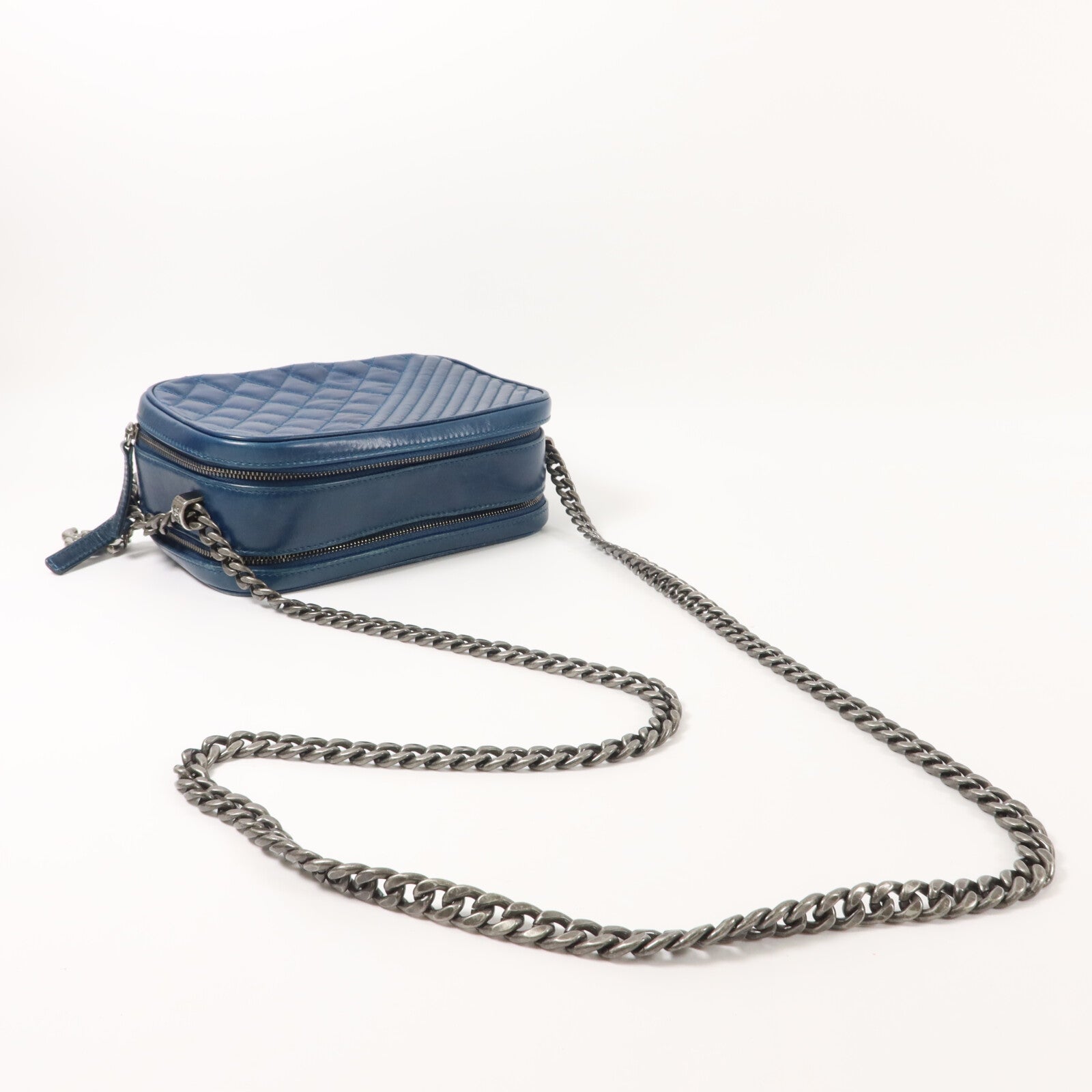 CHANEL 牛皮皮革Chain Shoulder鏈帶肩背袋