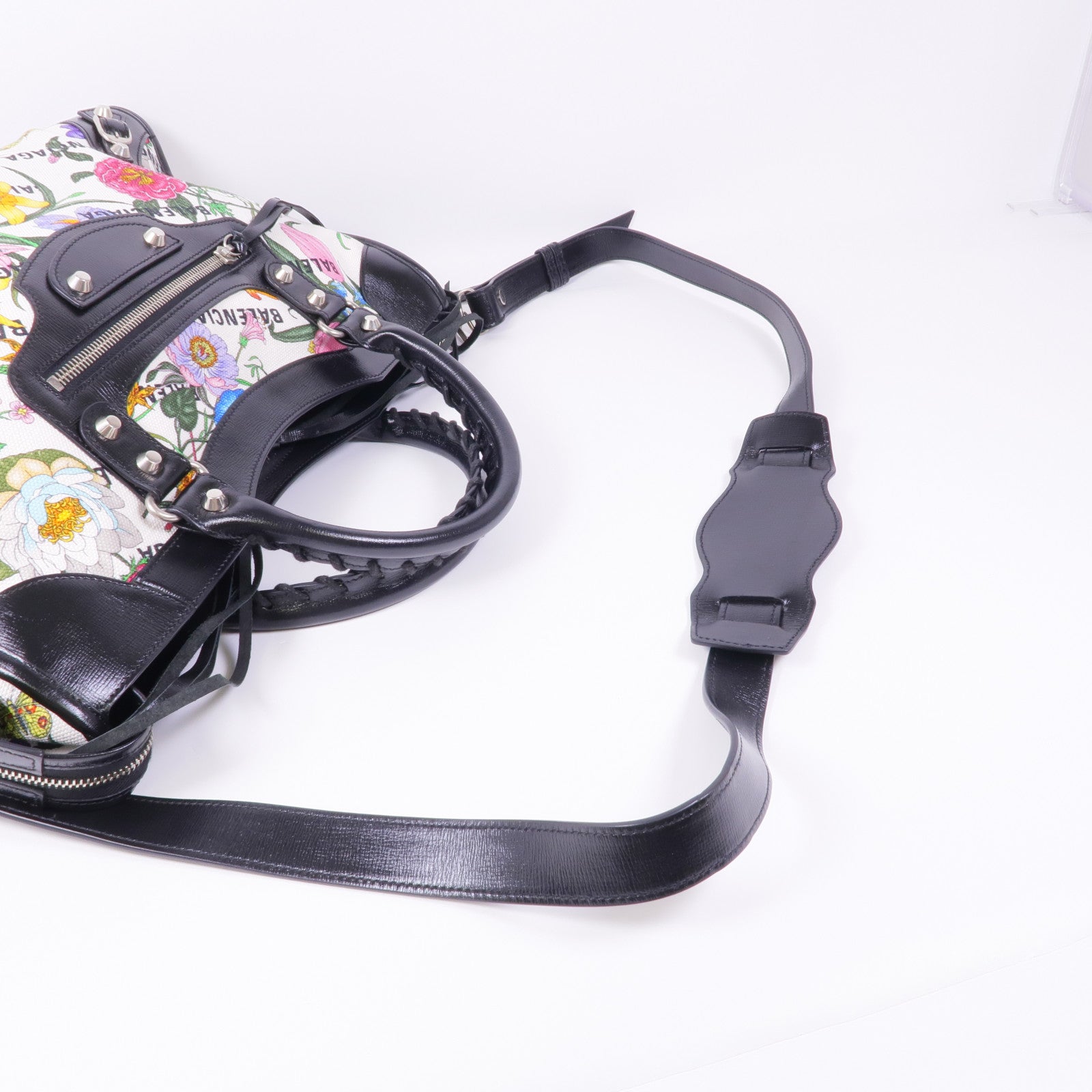 BALENCIAGA 帆布Gucci x Balenciaga Neo Classic Bag銀扣手挽肩背兩用袋