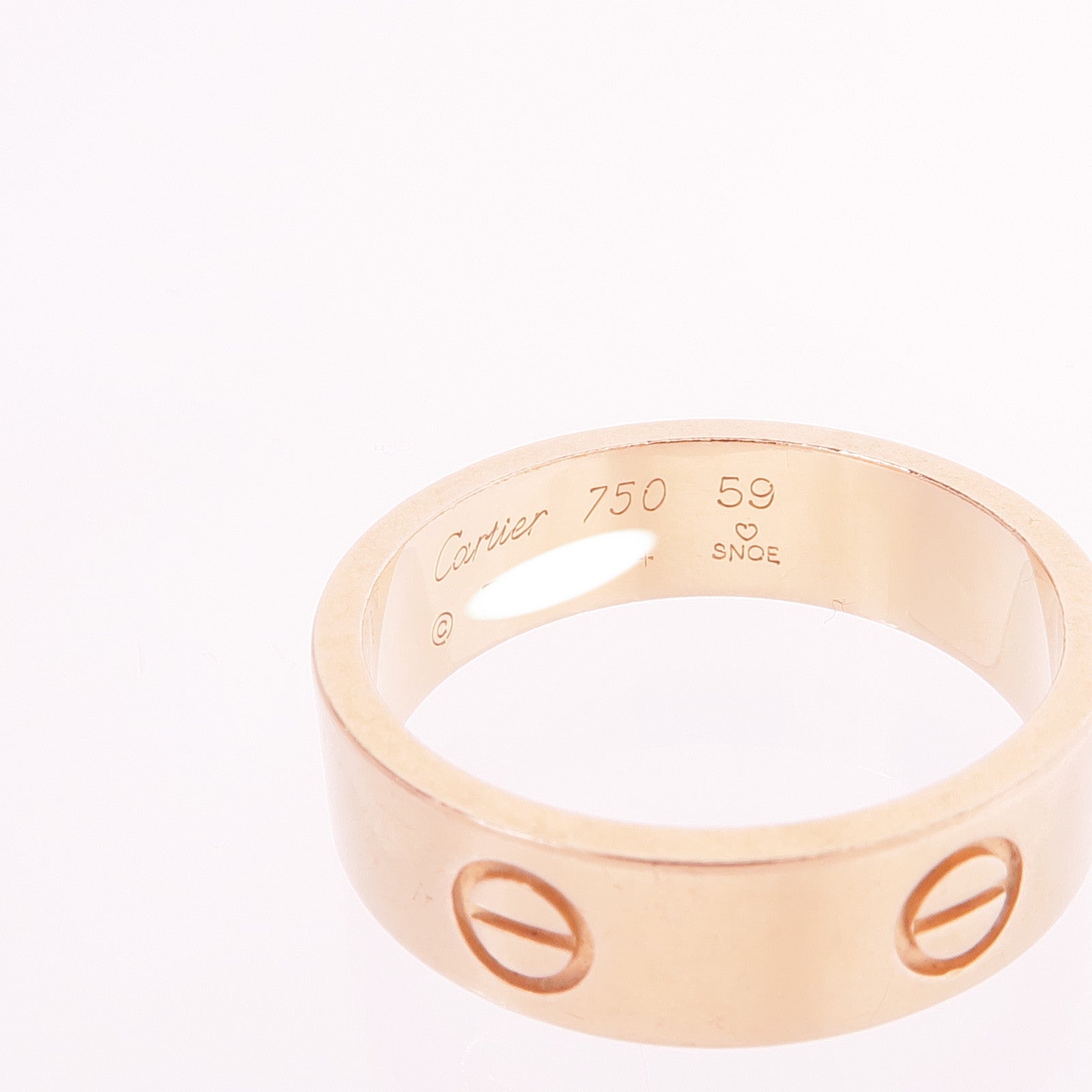 CARTIER 18K玫瑰金Love Ring戒指Cartier#59/US#8.75