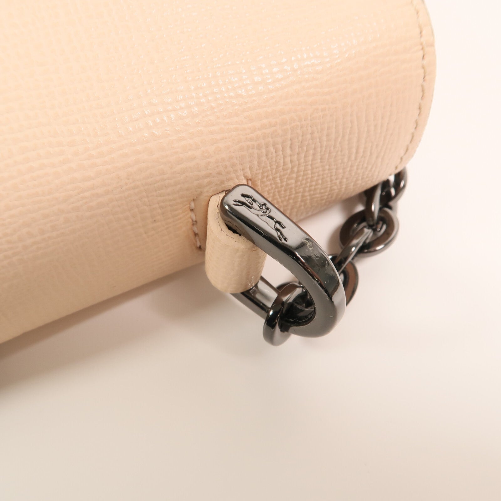 Longchamp 【激減優惠】牛皮皮革Shoulder Bag銀扣鏈帶肩背袋