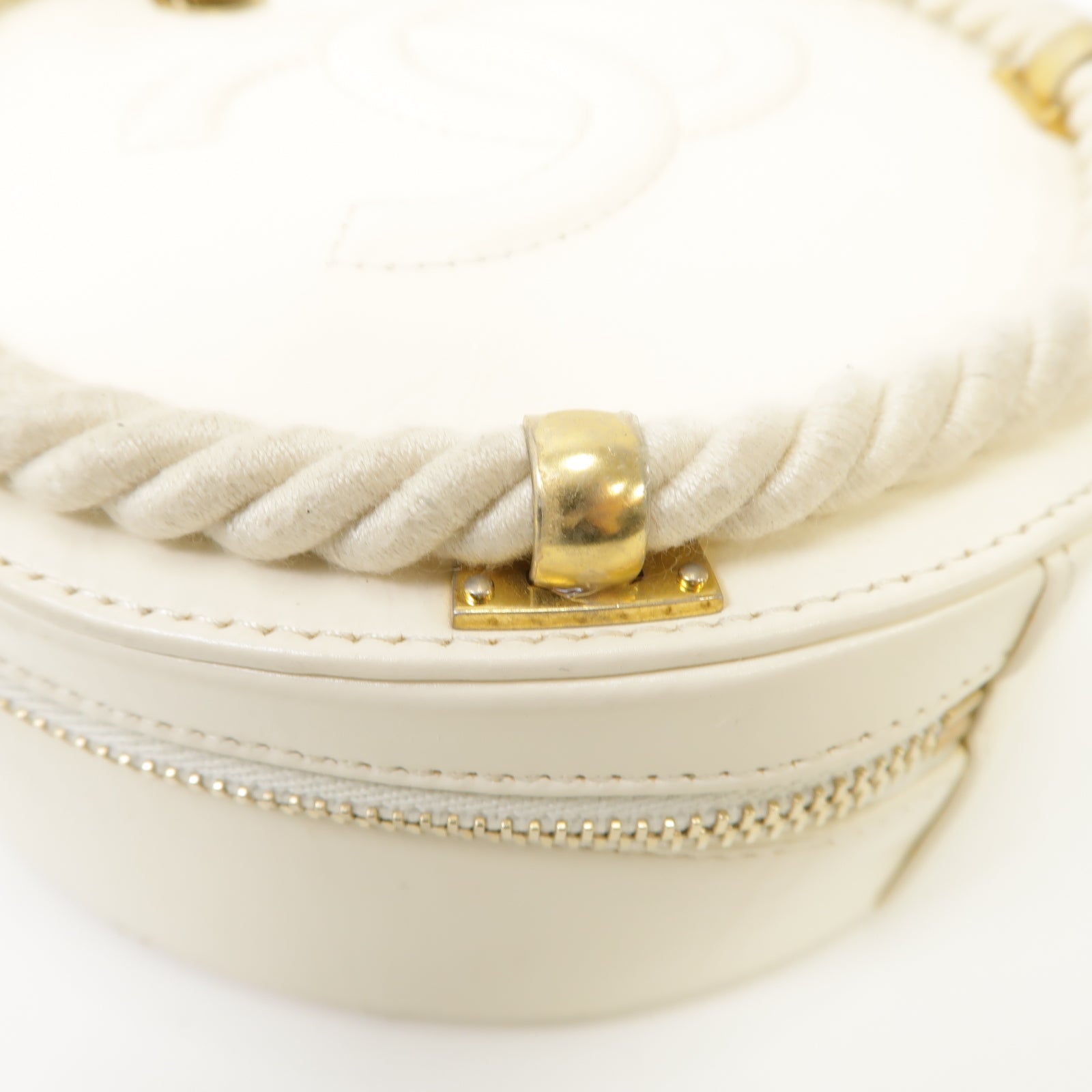CHANEL 【激減優惠】菱格羊皮皮革2 Way Shoulder Bag金扣手挽肩背兩用袋米色