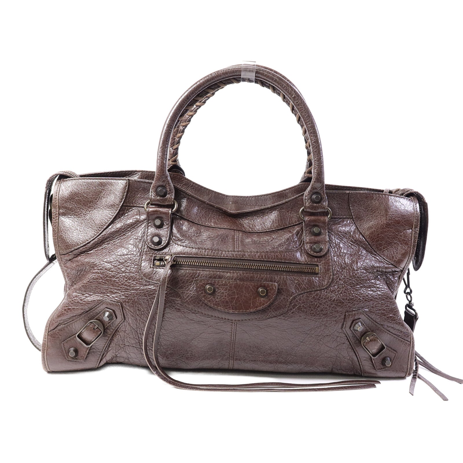 BALENCIAGA 牛皮皮革Partime手挽肩背兩用袋