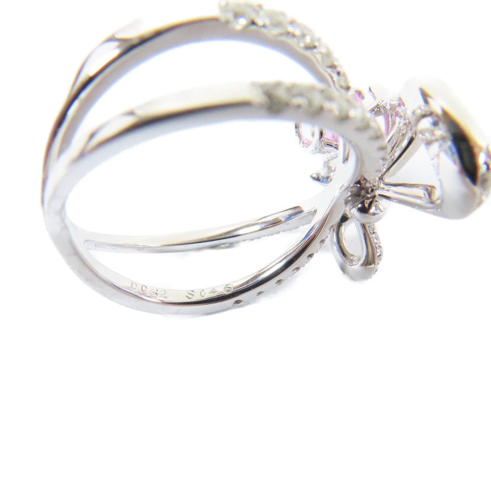 JEWELRY 【激減優惠】18K白金4.4gDiamond Ring鑽石戒指US#6