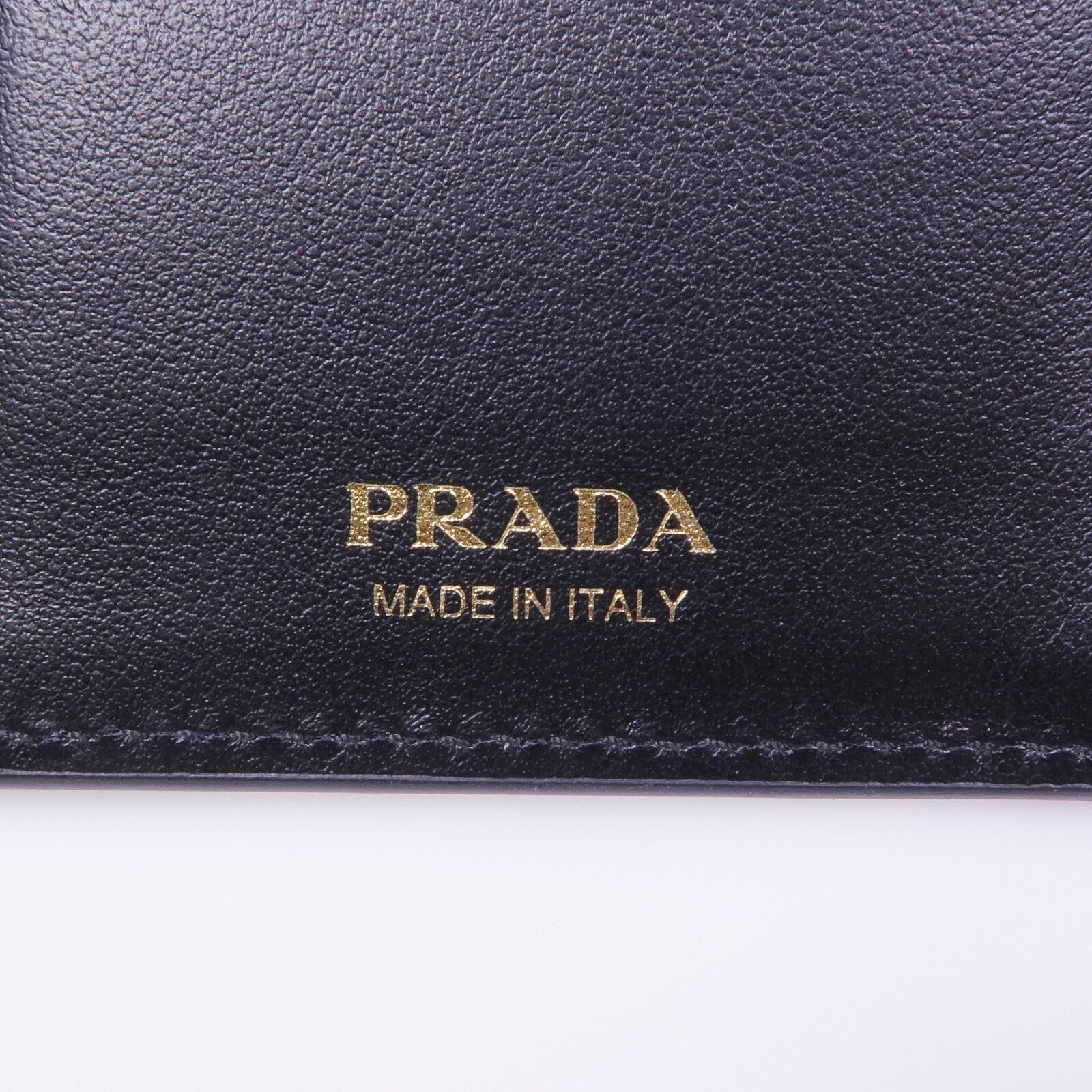PRADA 牛皮皮革Long Wallet金扣長錢包