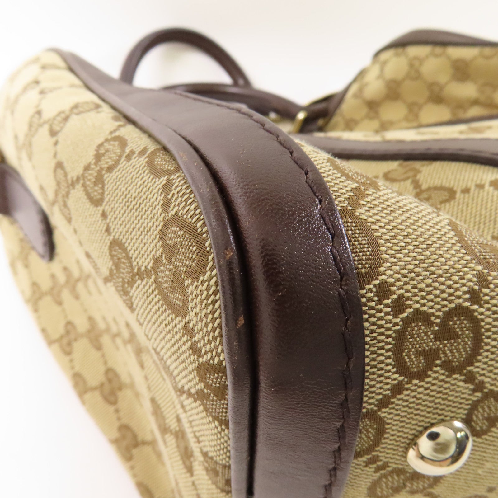 GUCCI 帆布2 Way Shoulder Boston金扣手挽肩背兩用袋