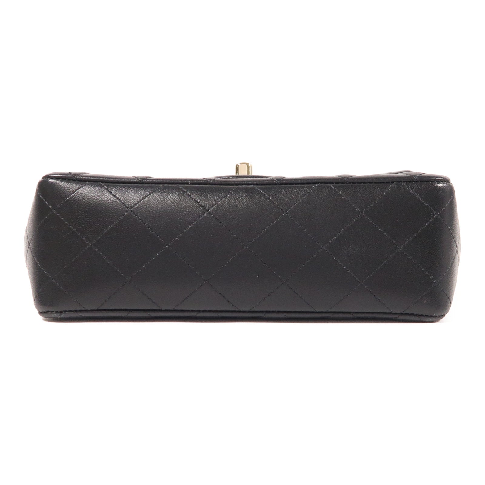 CHANEL 牛皮皮革Mini Coco Charms Flap Bag金扣鏈帶手挽肩背兩用袋