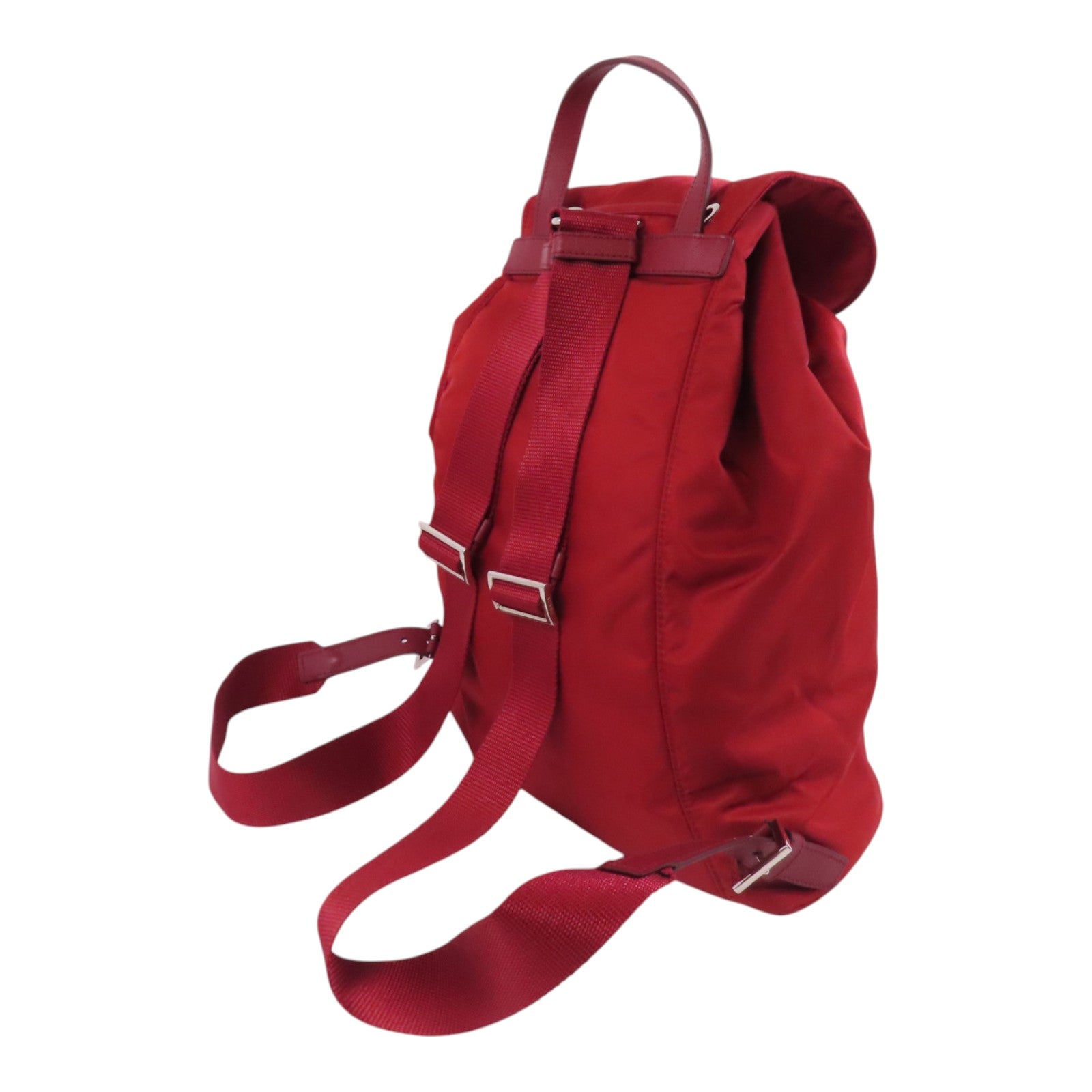 PRADA 尼龍Backpack銀扣背包