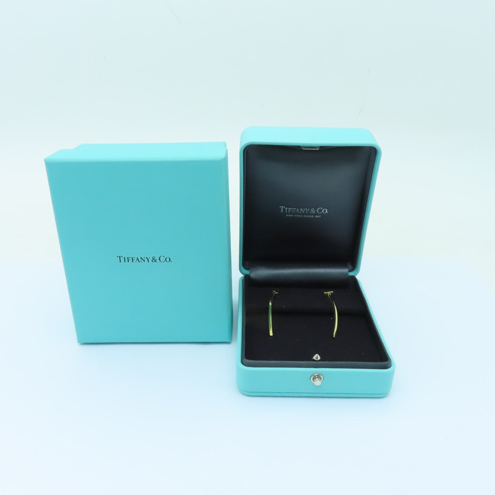 TIFFANY＆CO 【激減優惠】18K黃金T Wire Bar Earrings耳環金色