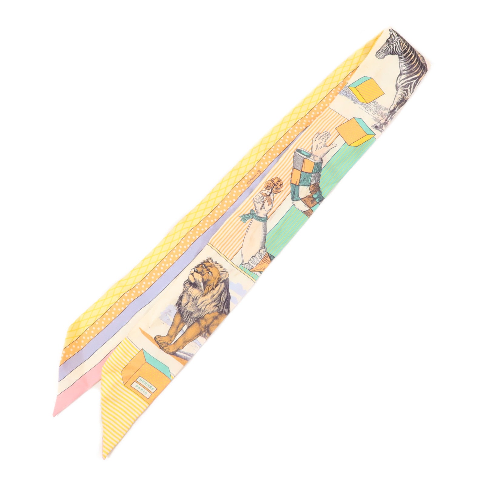 HERMES 絲質Twilly絲巾