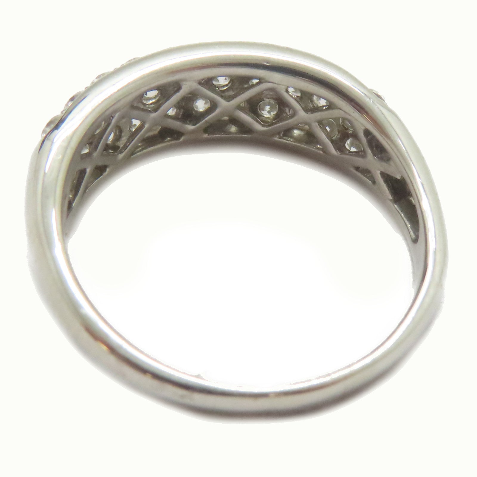 JEWELRY PT900鉑金Diamond Ring 1.00ct鑽石戒指US#7.25