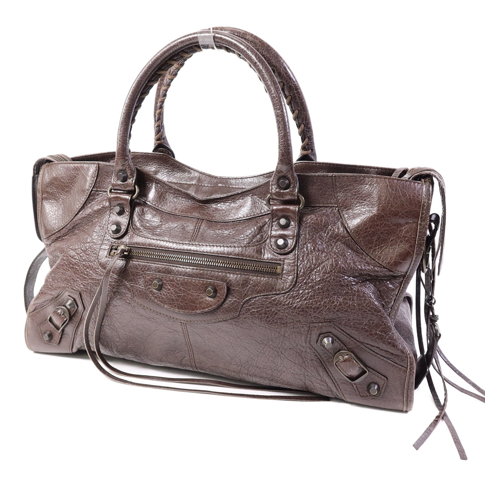 BALENCIAGA 牛皮皮革Partime手挽肩背兩用袋