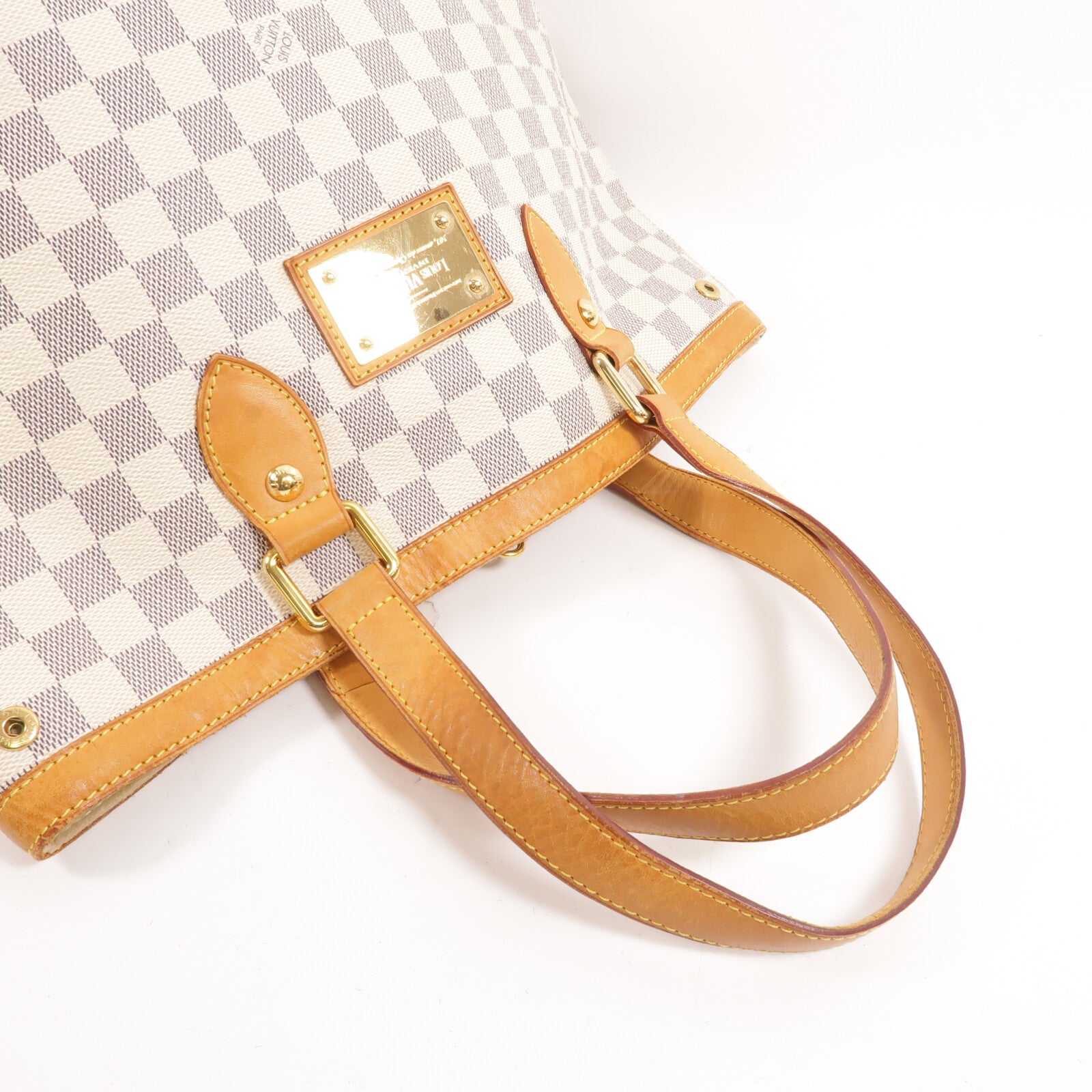 LOUIS VUITTON Damier Azur Hampstead PM肩背袋