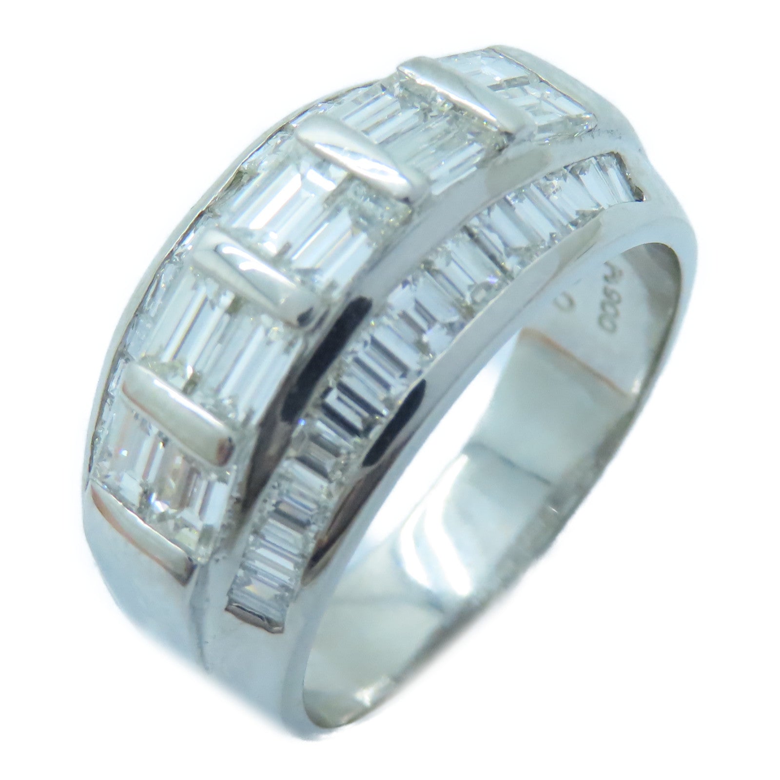 JEWELRY PT900鉑金Diamond Ring 3.00ct鑚石戒指US#9.75