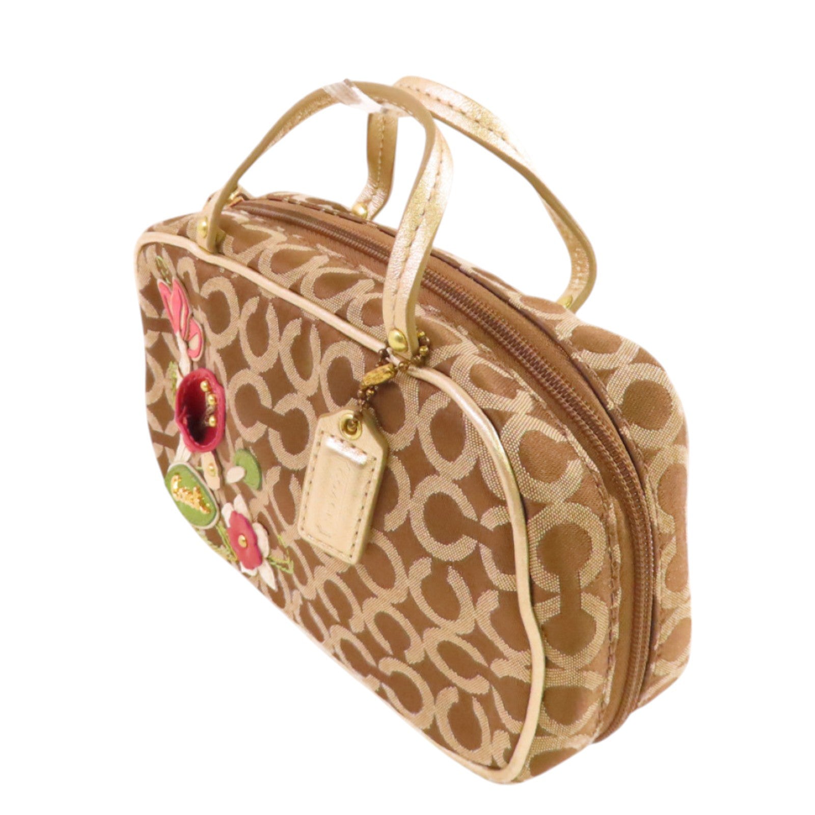 COACH 帆布Hand Bag金扣手挽袋