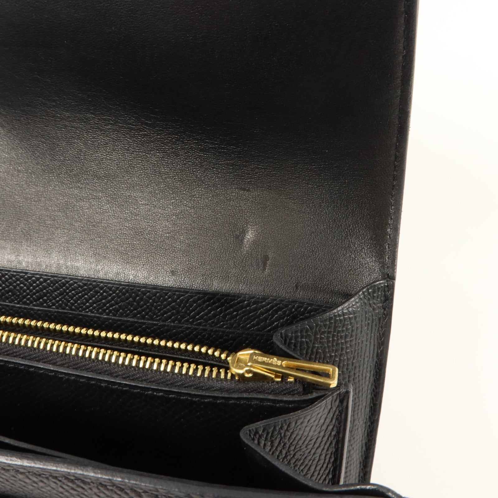 HERMES Epsom皮革Constance Wallet長錢包Noir