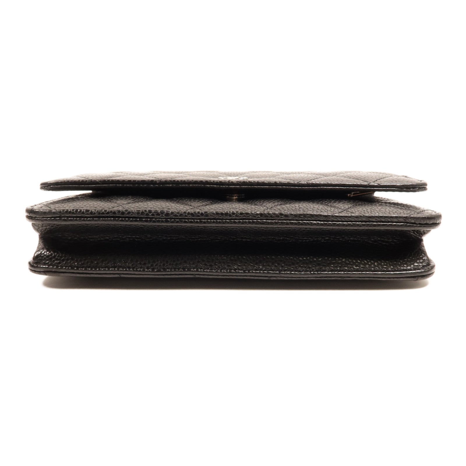CHANEL 牛皮皮革WOC Wallet On Chain銀扣鏈帶肩背袋
