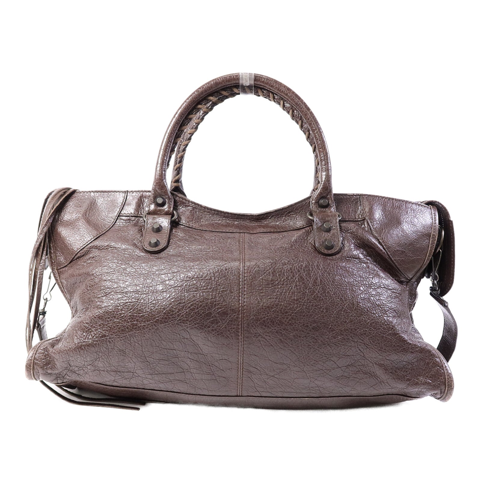 BALENCIAGA 牛皮皮革Partime手挽肩背兩用袋