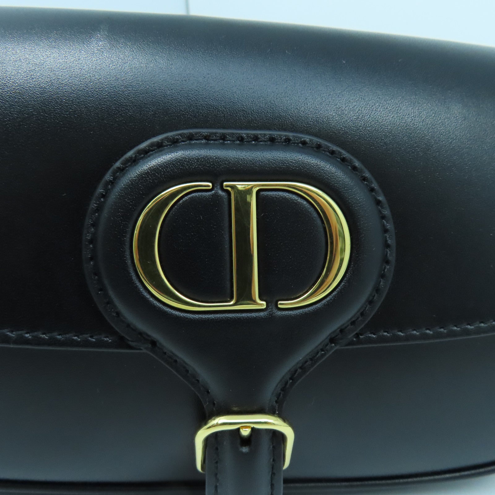 Dior 【激減優惠】牛皮皮革Bobby East-West Bag金扣肩背袋黑色
