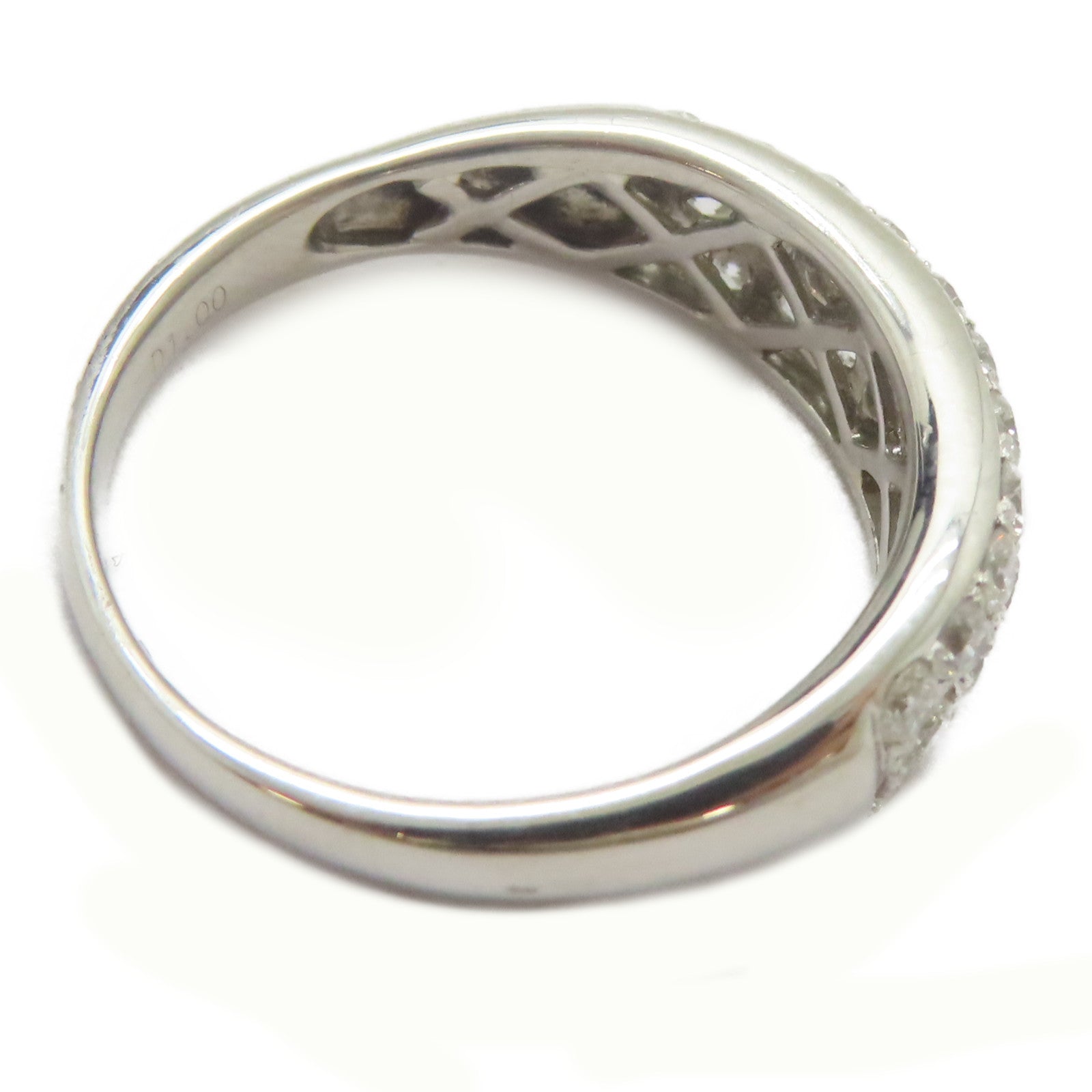 JEWELRY PT900鉑金Diamond Ring 1.00ct鑽石戒指US#7.25