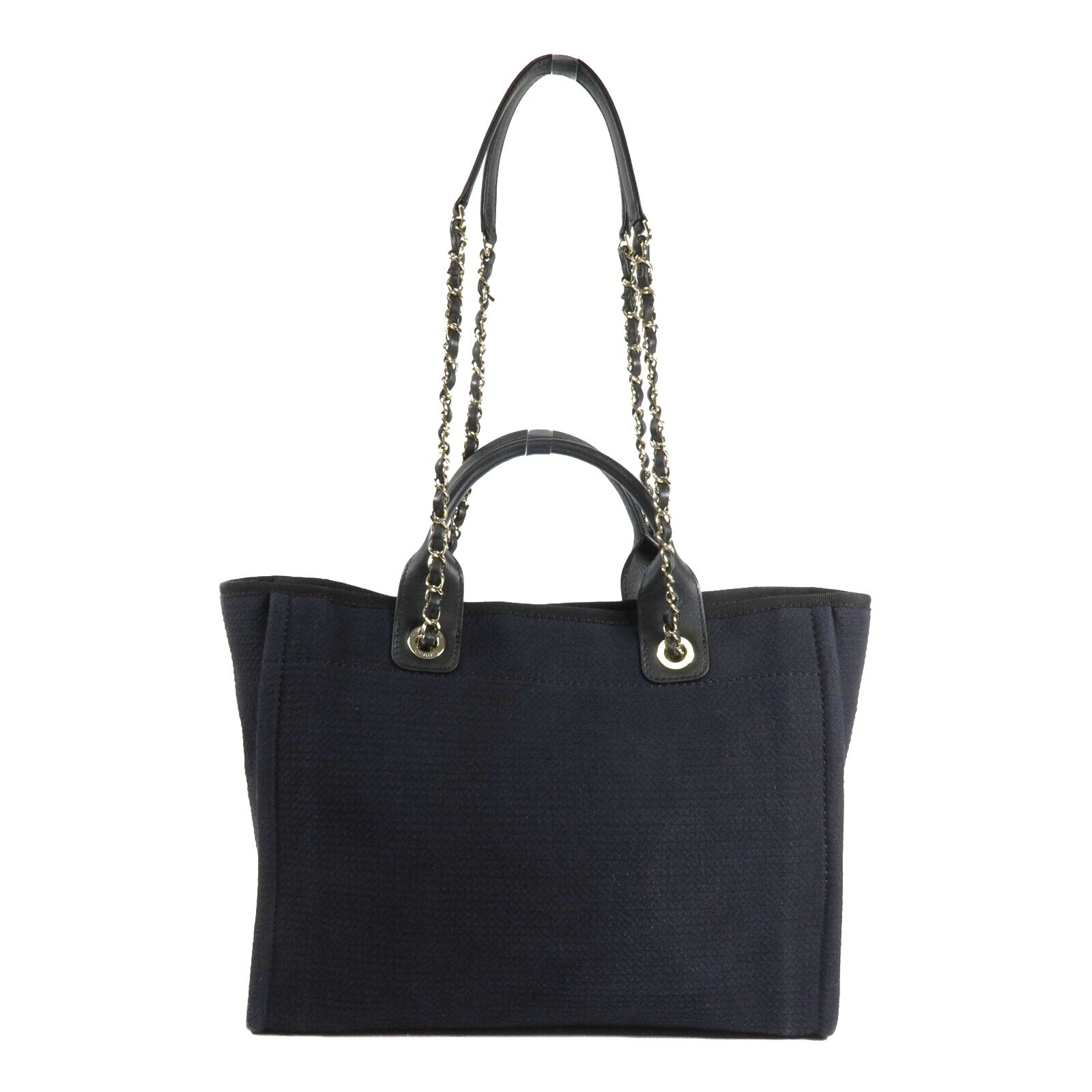 CHANEL 帆布Deauville Tote手挽肩背兩用袋