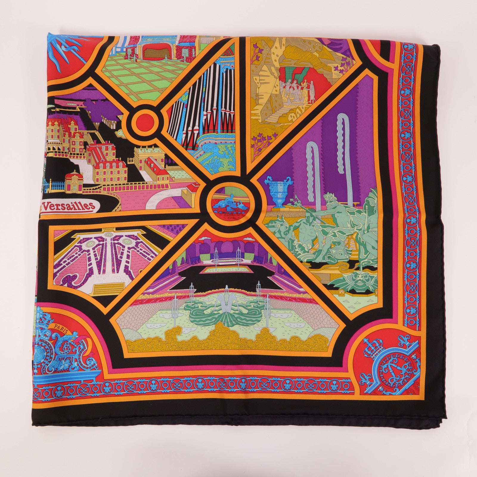 HERMES Scarf Silk Multicolor