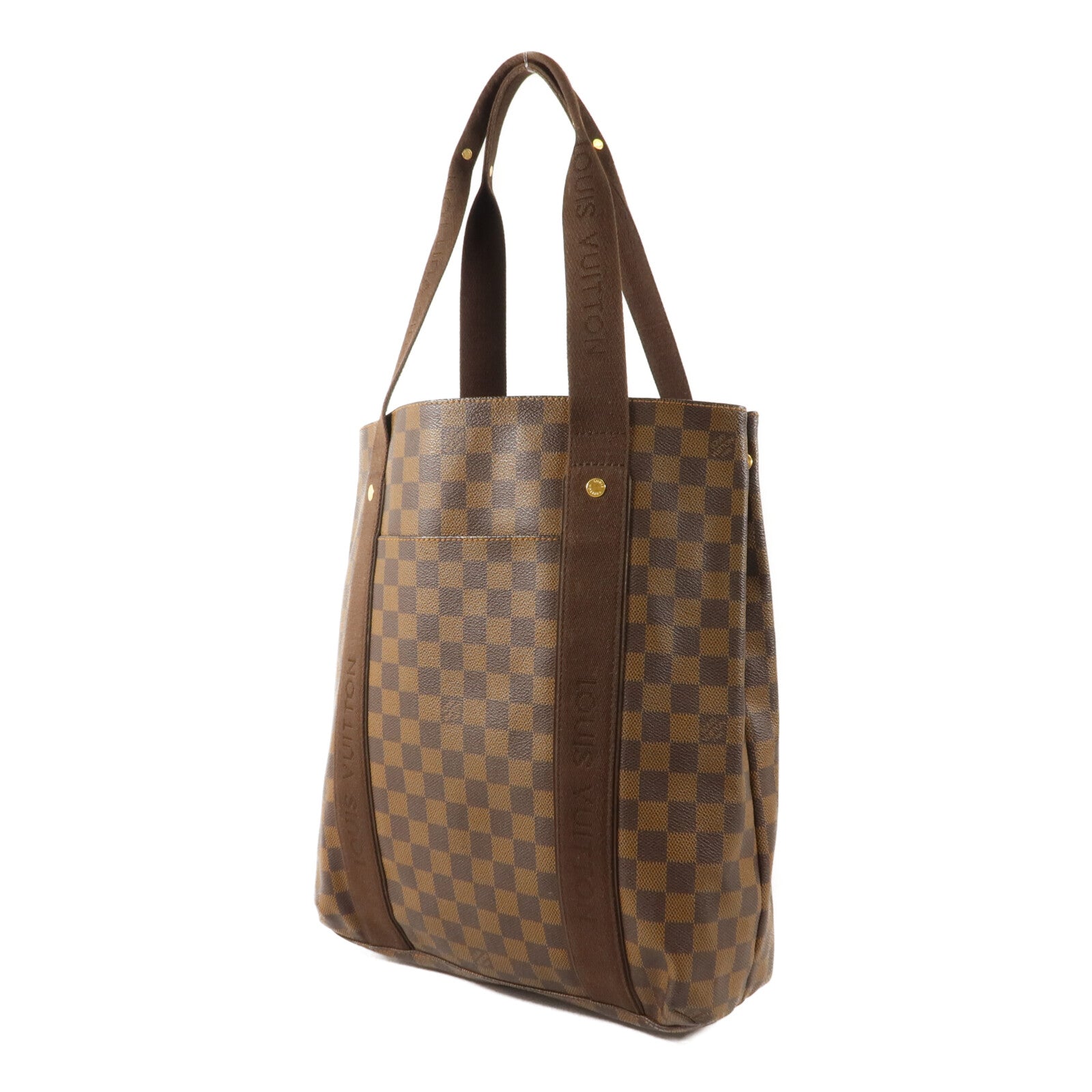 LOUIS VUITTON Damier Beaubourg金扣肩背袋棕色