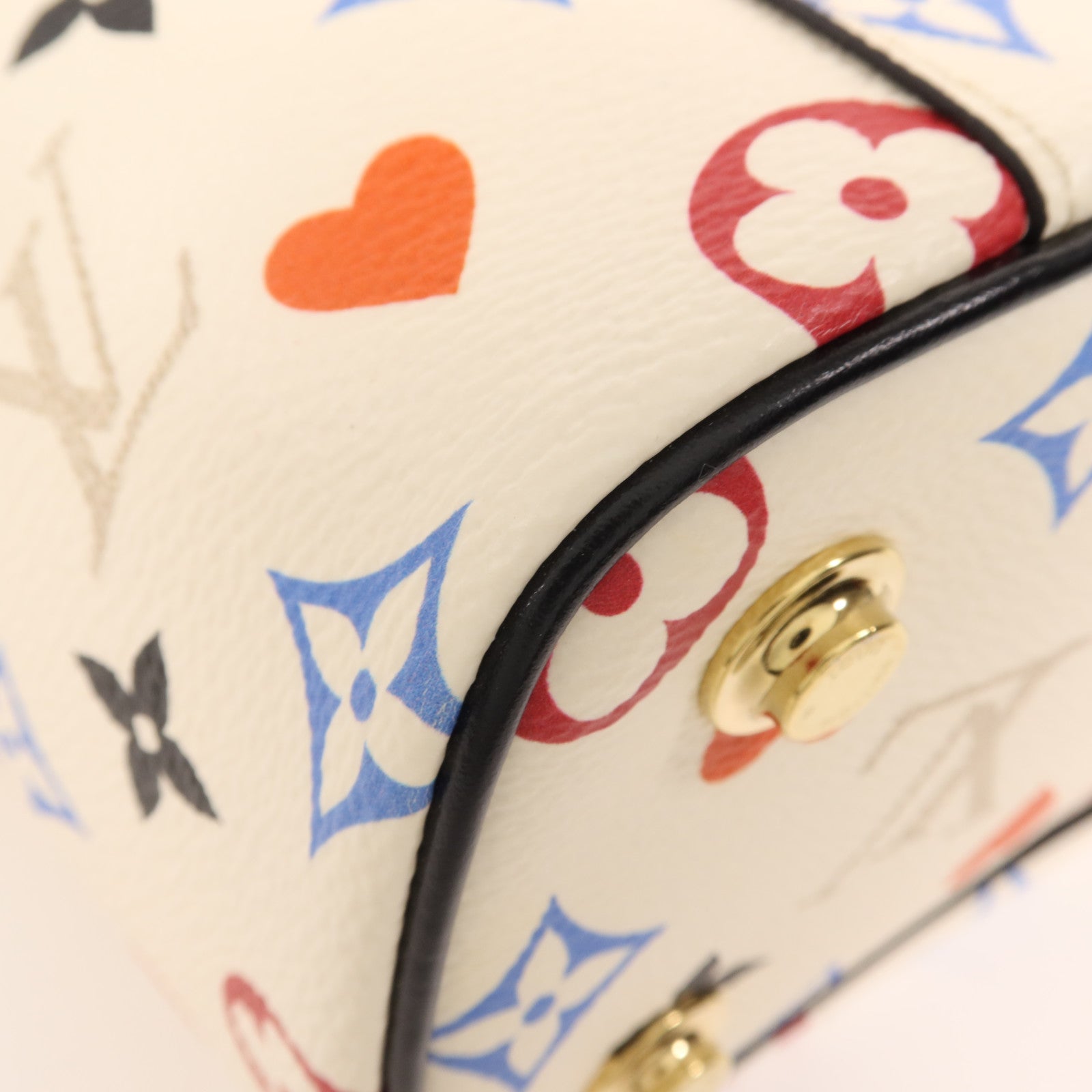 LOUIS VUITTON Monogram Game On Vanity PM金扣鏈帶手挽肩背兩用袋