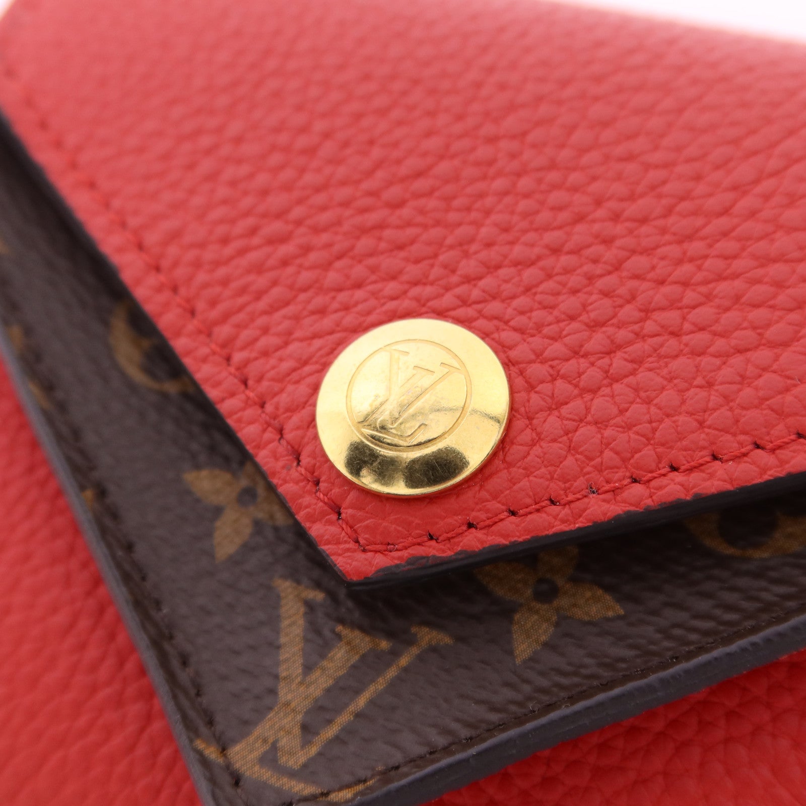 LOUIS VUITTON 【激減優惠】Monogram Double V Compact Wallet金扣錢包