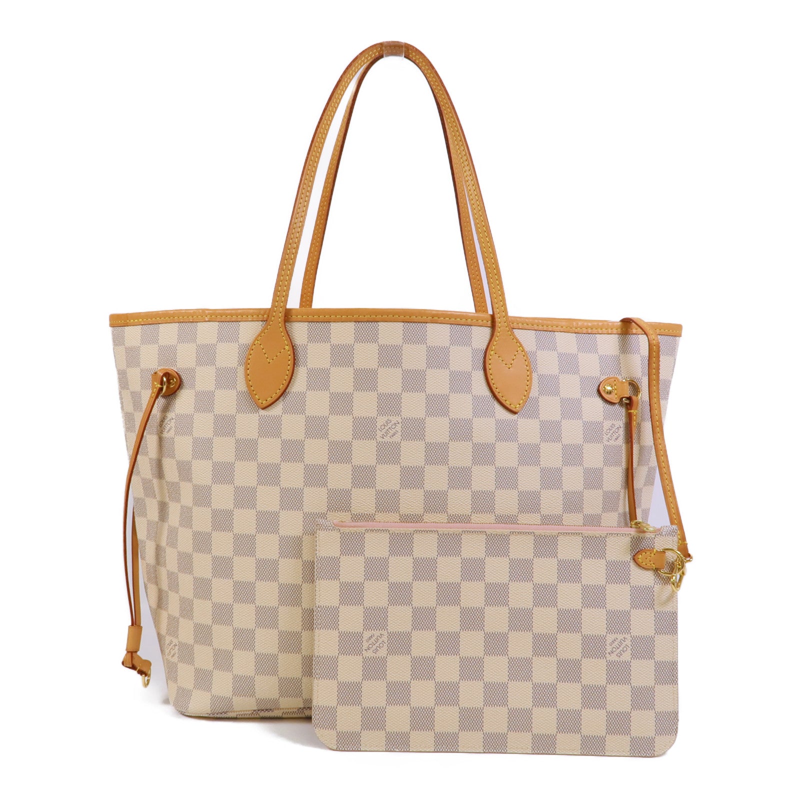 LOUIS VUITTON Damier Azur Neverfull MM肩背袋