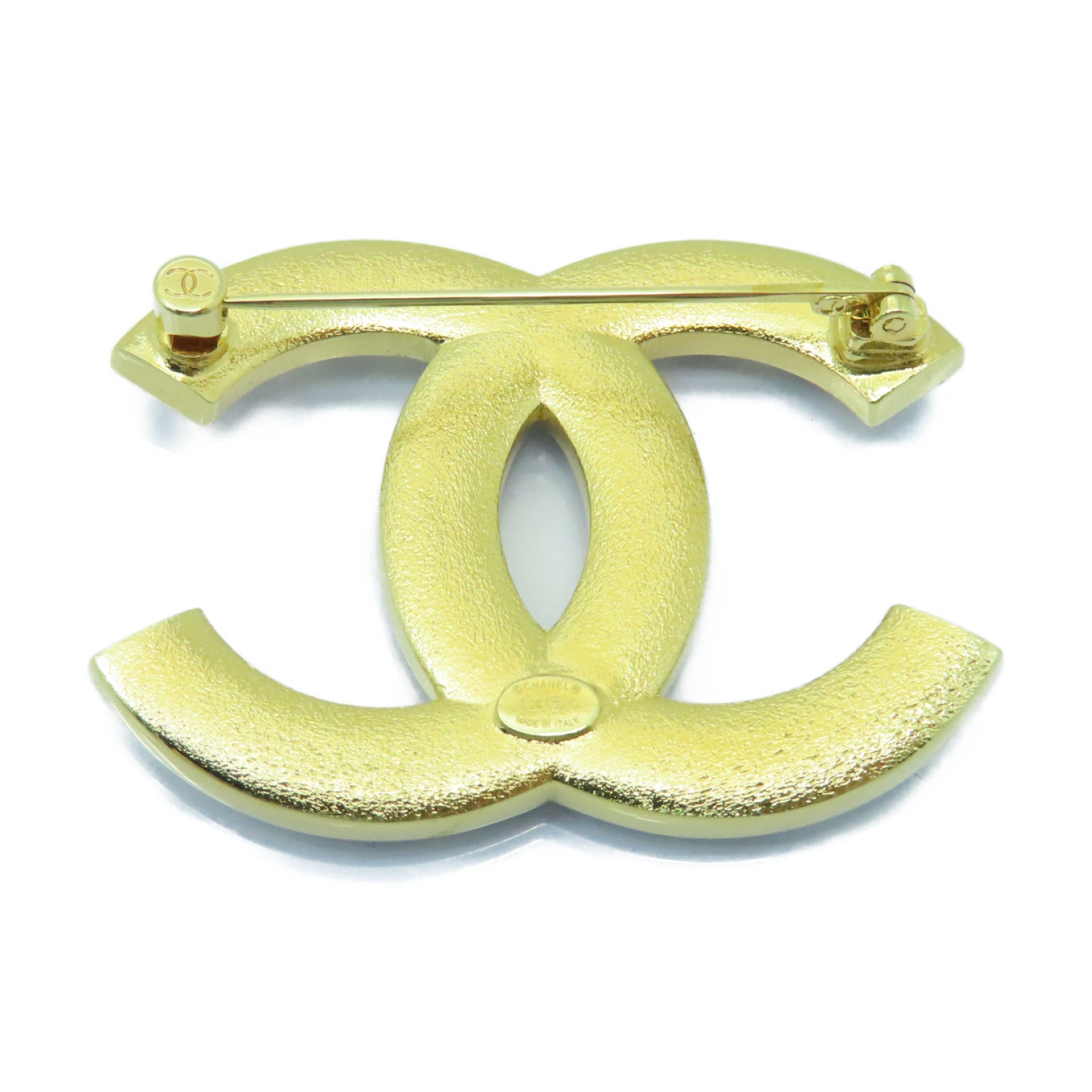 CHANEL 【激減優惠】金屬Brooch胸針金色/黑色
