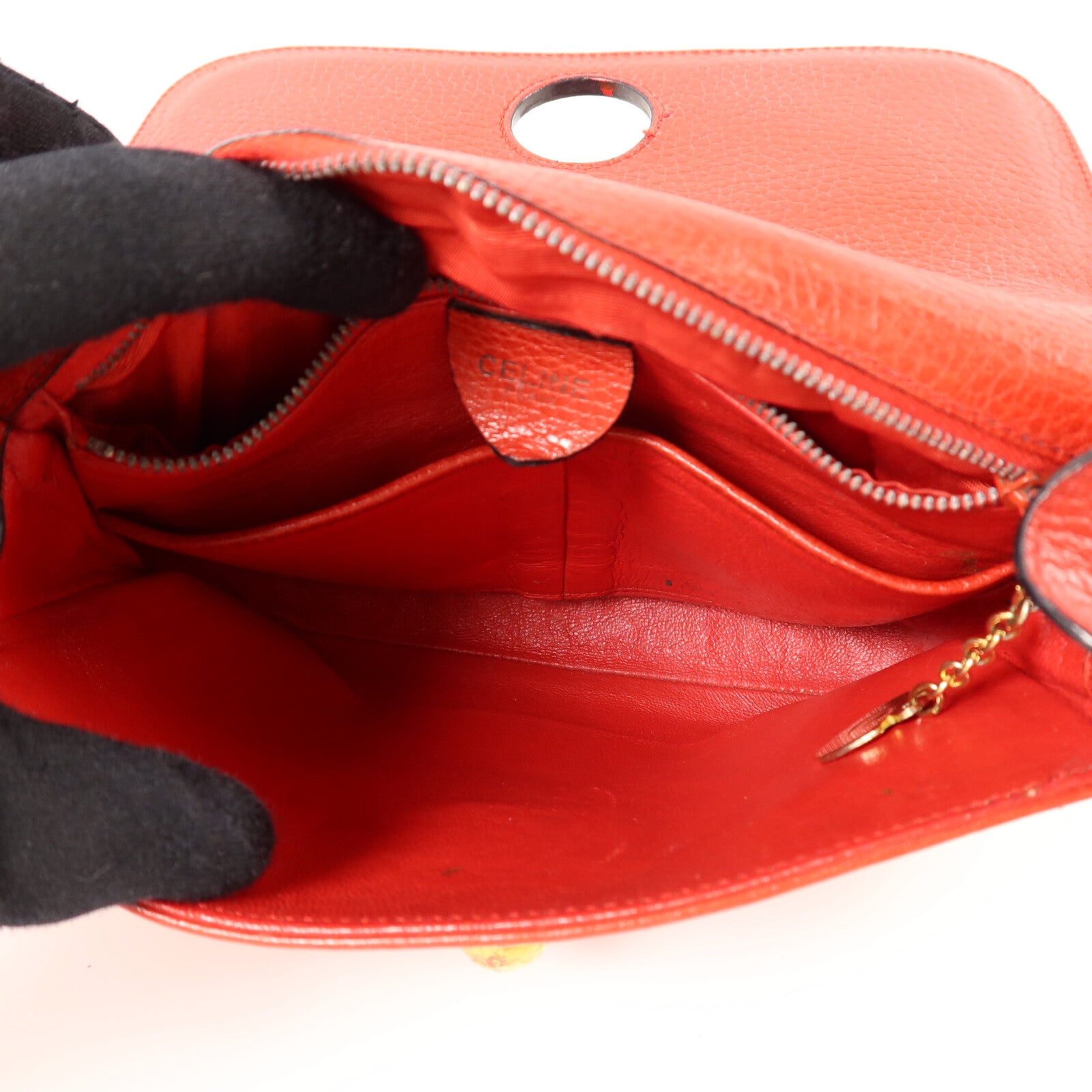 CELINE 牛皮皮革Shoulder Bag肩背袋