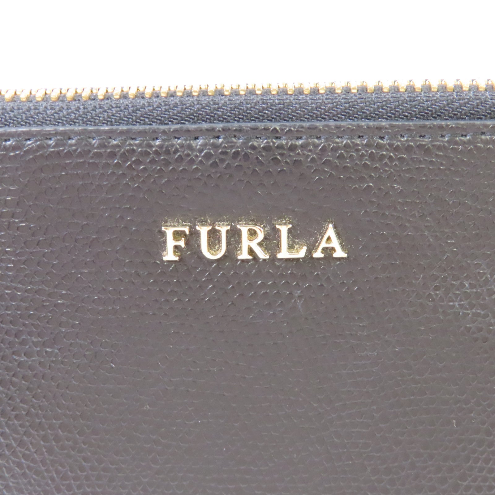 Furla 牛皮皮革Shoulder Bag金扣肩背袋黑色