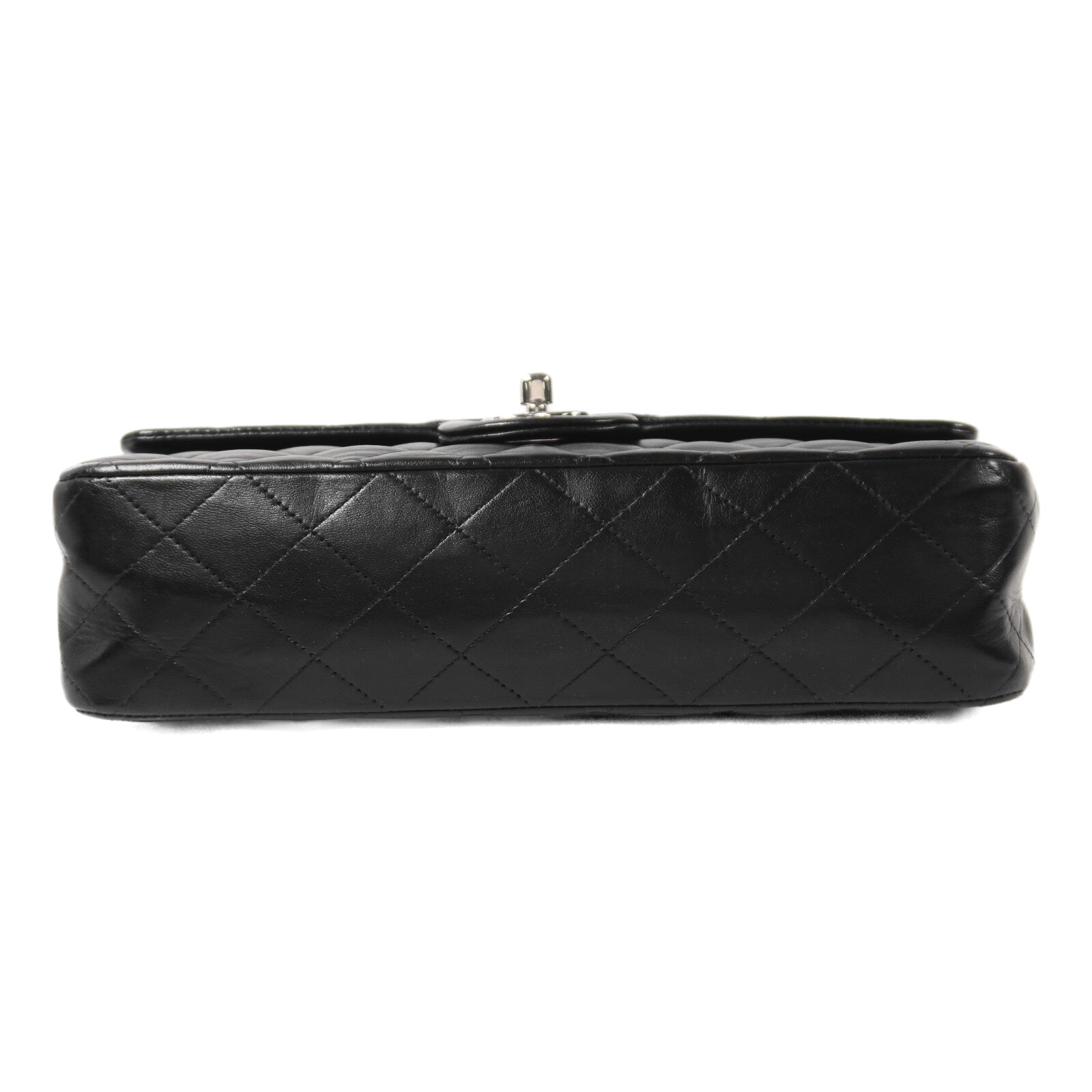 CHANEL 羊皮皮革Classic 25銀扣鏈帶肩背袋