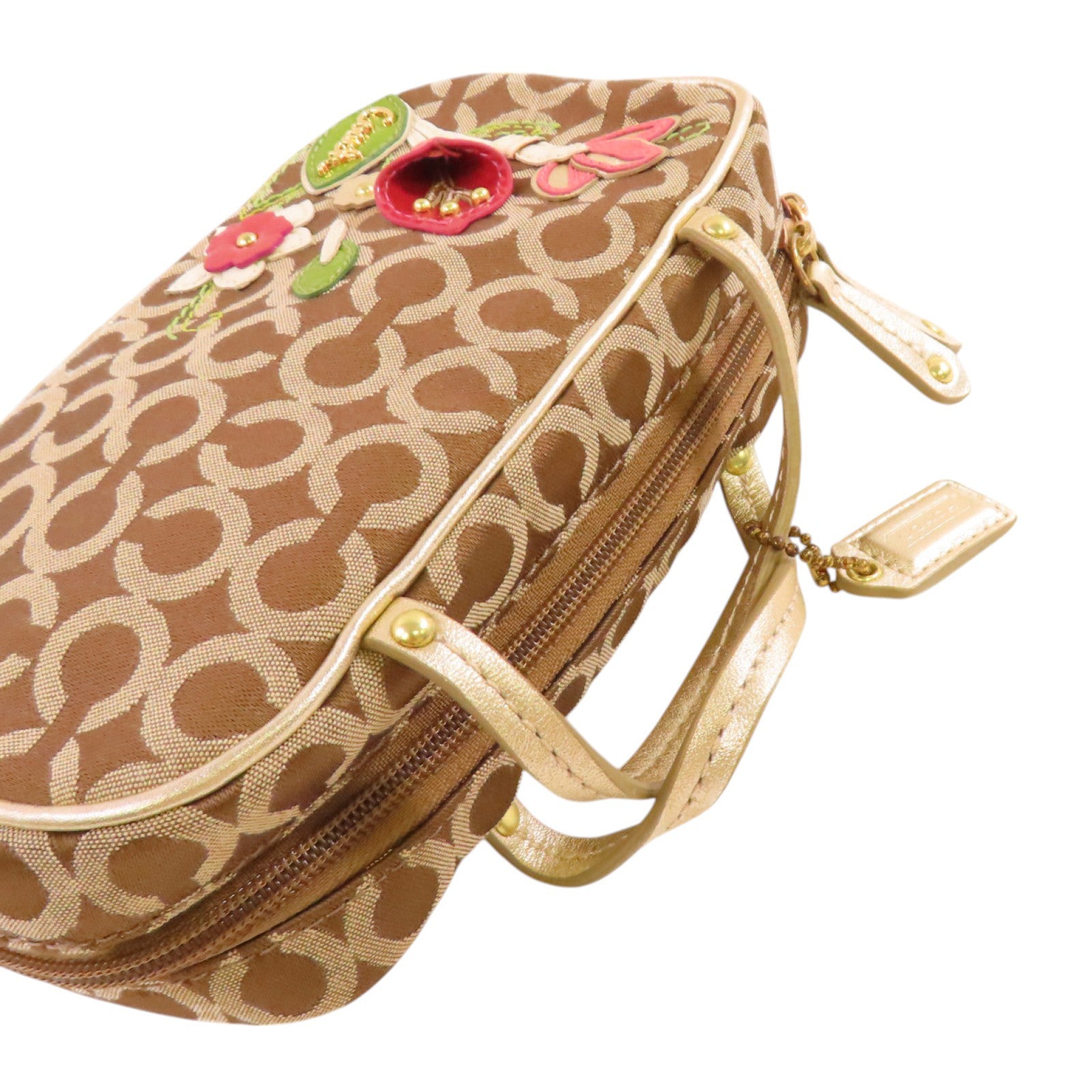 COACH 帆布Hand Bag金扣手挽袋