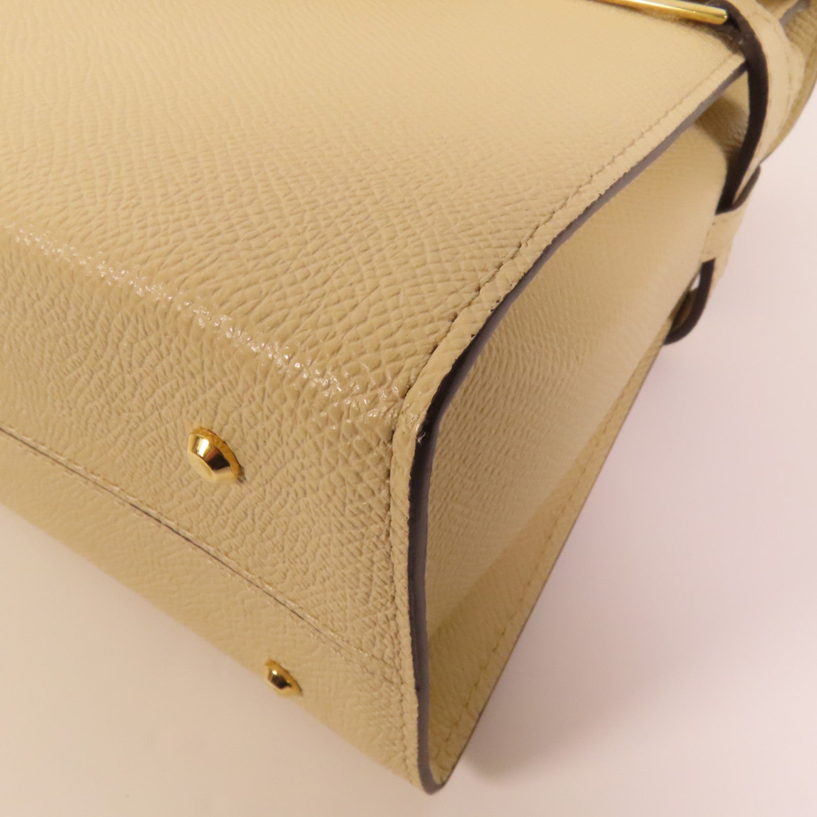 Delvaux 【激減優惠】牛皮皮革Tempete PM金扣手挽肩背兩用袋
