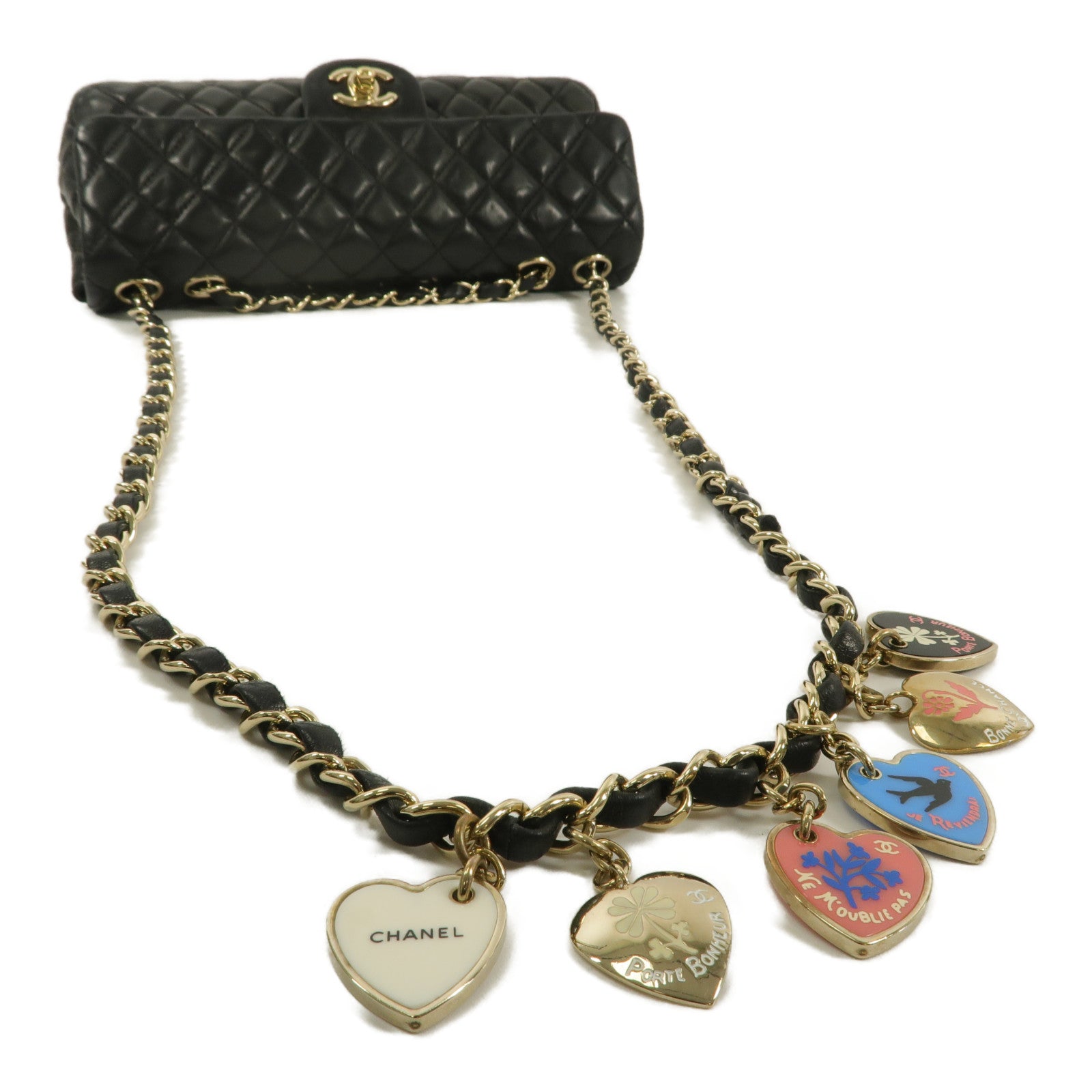 CHANEL 羊皮皮革Chain Shoulder鏈帶肩背袋
