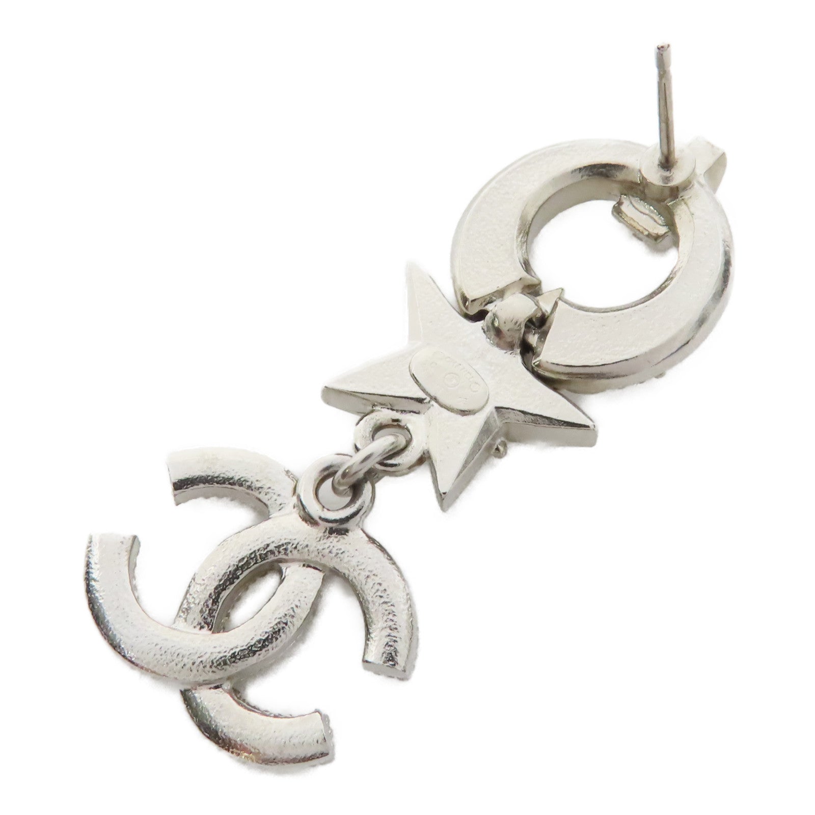 CHANEL 金屬Earrings耳環銀色