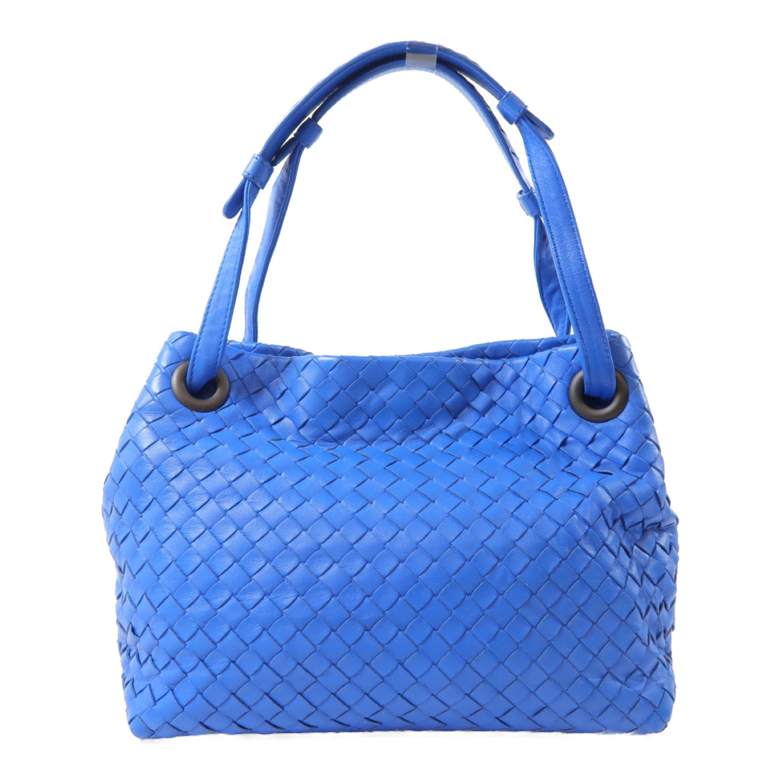 BOTTEGA VENETA 牛皮皮革Intrecciato Tote手挽袋藍色