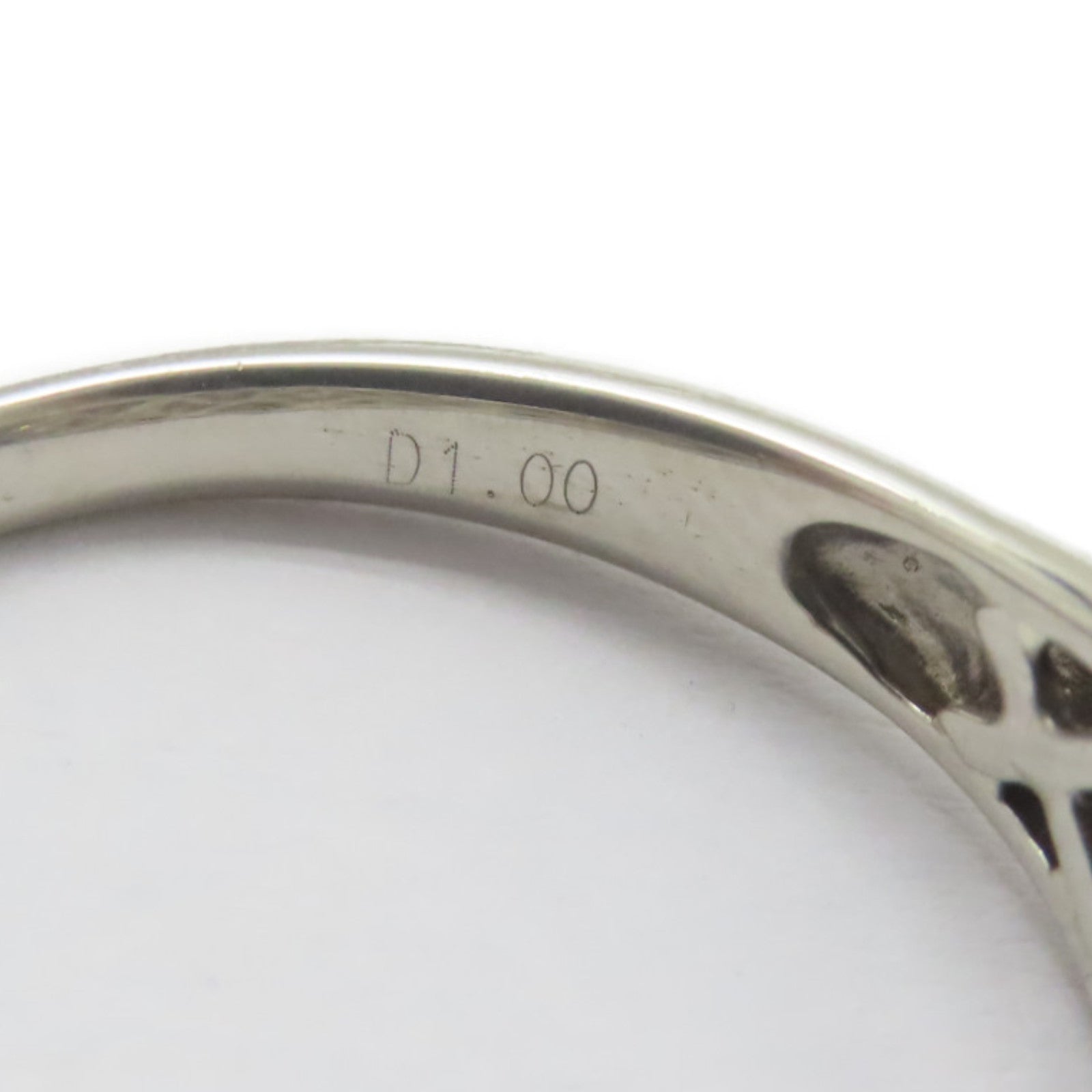 JEWELRY PT900鉑金Diamond Ring 1.00ct鑽石戒指US#7.25